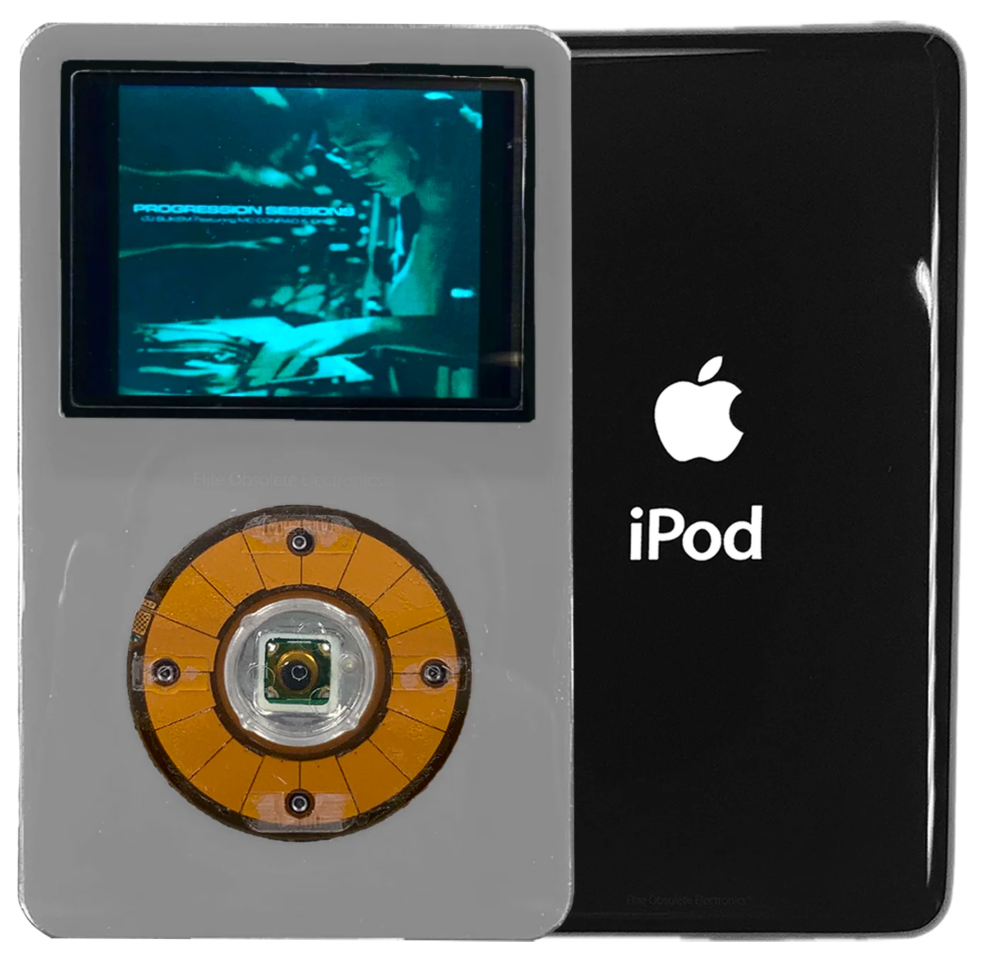 New Apple iPod Video Classic 5th 5.5 Enhanced Grey / Crystal Clear / Transparent (Black)