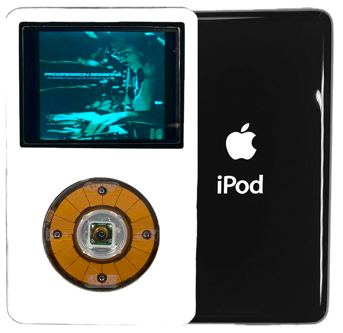 New Apple iPod Video Classic 5th 5.5 Enhanced White / Crystal Clear / Transparent (Black)