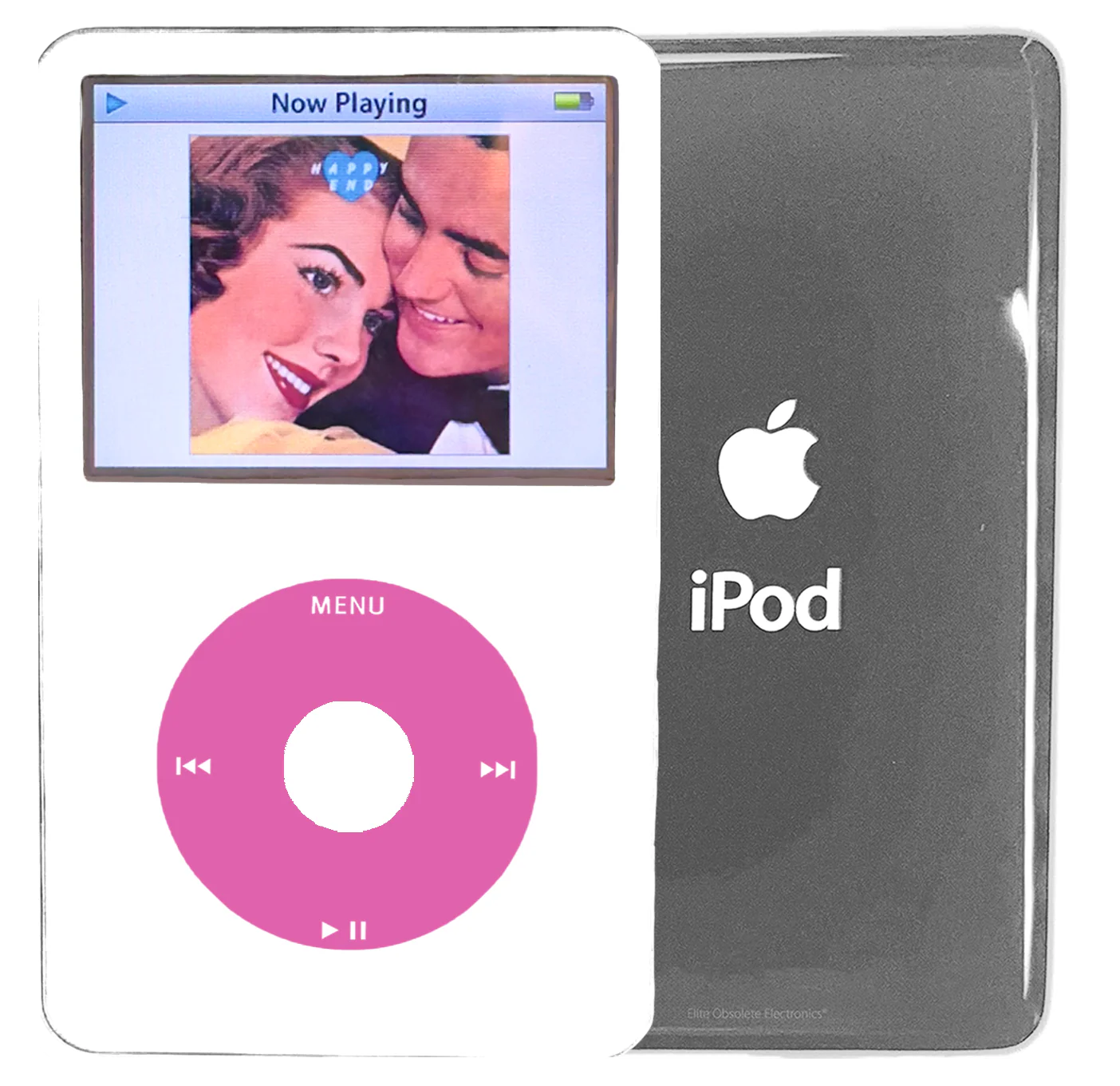 New Apple iPod Video Classic 5th & 5.5 Enhanced White / Light Pink / White (Silver)