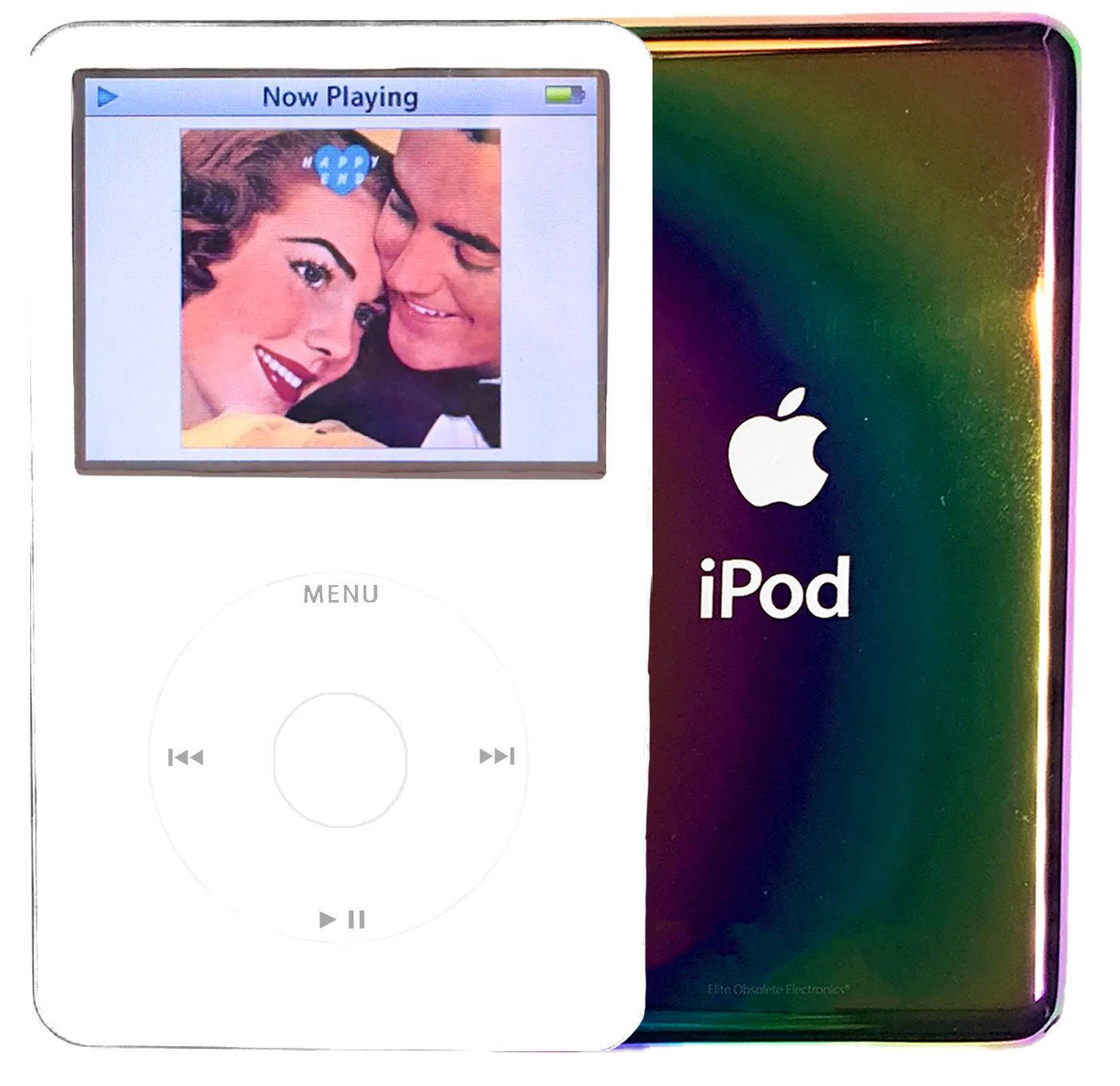 New Apple iPod Video Classic 5th & 5.5 Enhanced White / White / White (Rainbow)
