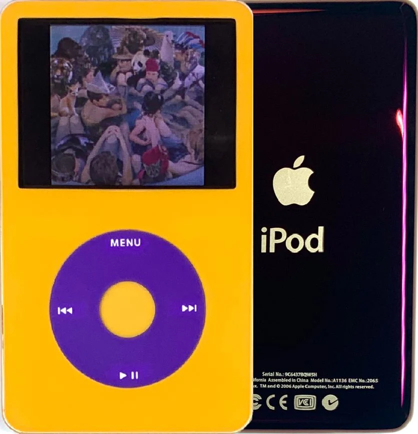 New Apple iPod Video Classic 5th & 5.5 Enhanced Yellow / Purple / Yellow (Wine)