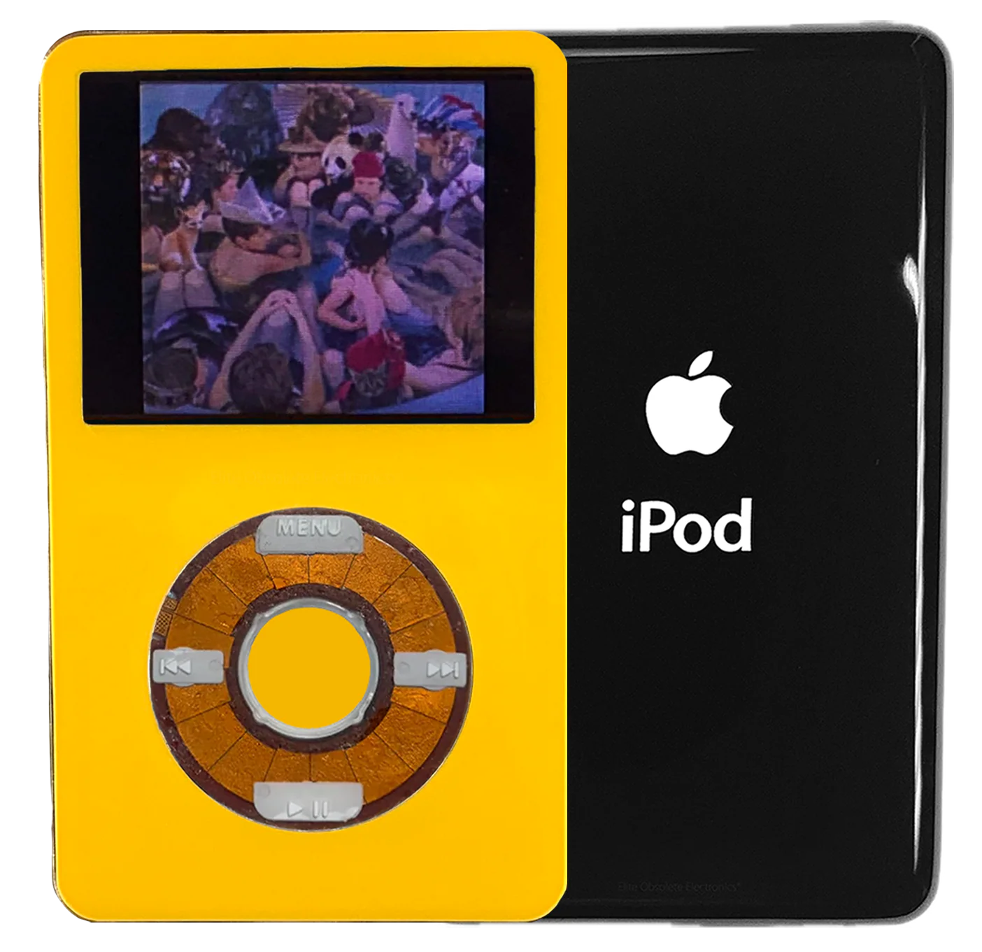 New Apple iPod Video Classic 5th 5.5 Enhanced Yellow / Transparent / Yellow (Black)