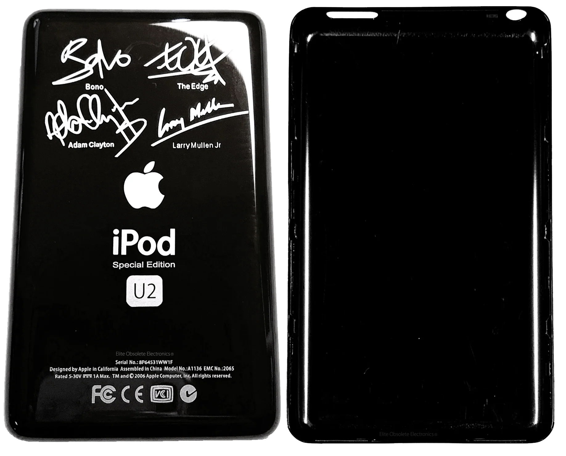 Thick U2 Special Edition Black Backplate for Apple iPod Video 5th 5.5 A1136 & iPod Classic 6th 7th A1238 - Image 2