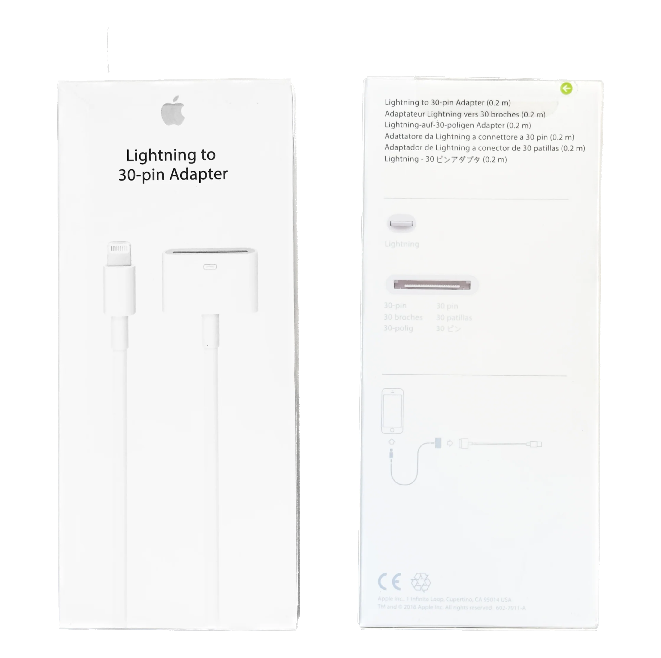 Genuine Apple Lightning to 30-Pin USB Adapter MD824ZM/A A1450 (Supports USB Audio) - Image 3