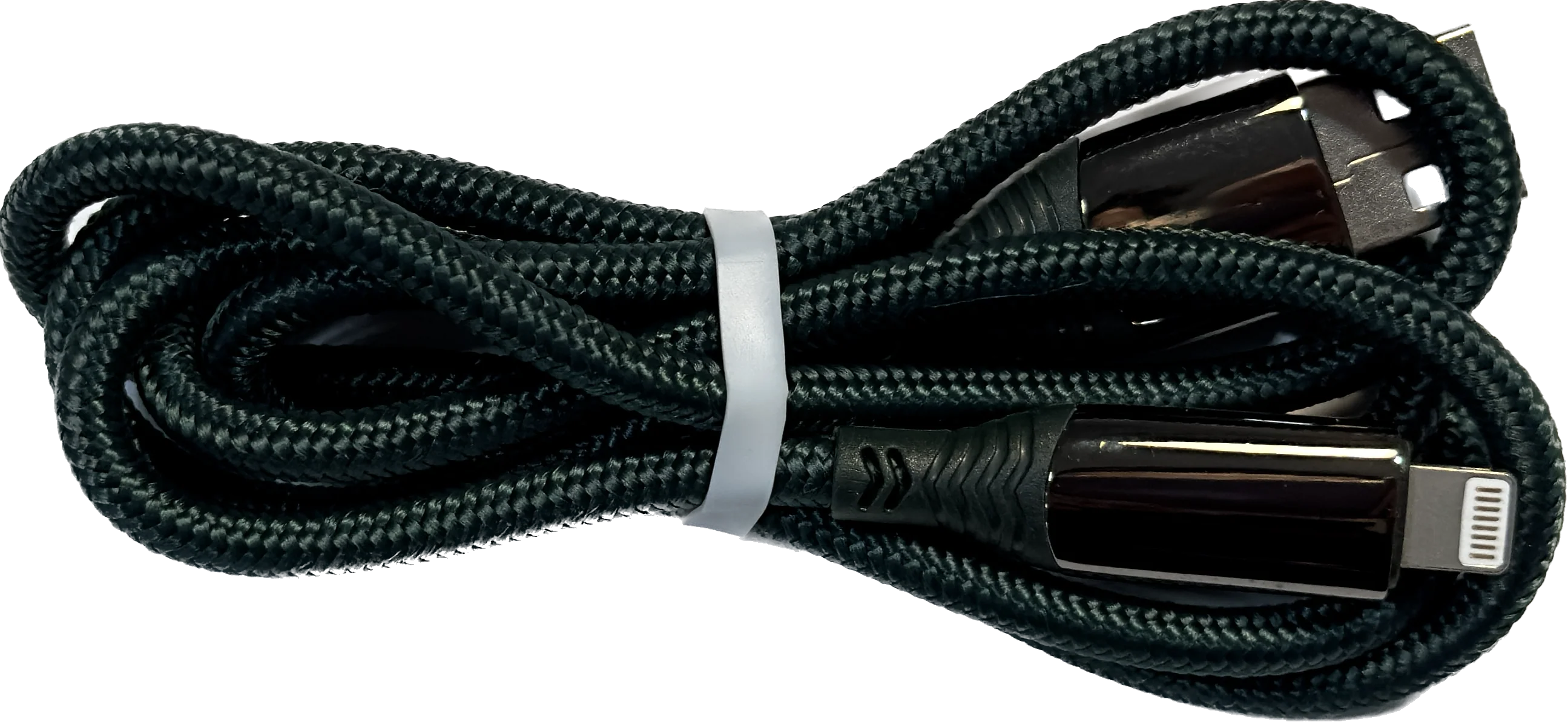 New LED Multimeter Lightning USB Charge & Sync Cable Braided 1.2 Meters - Image 2