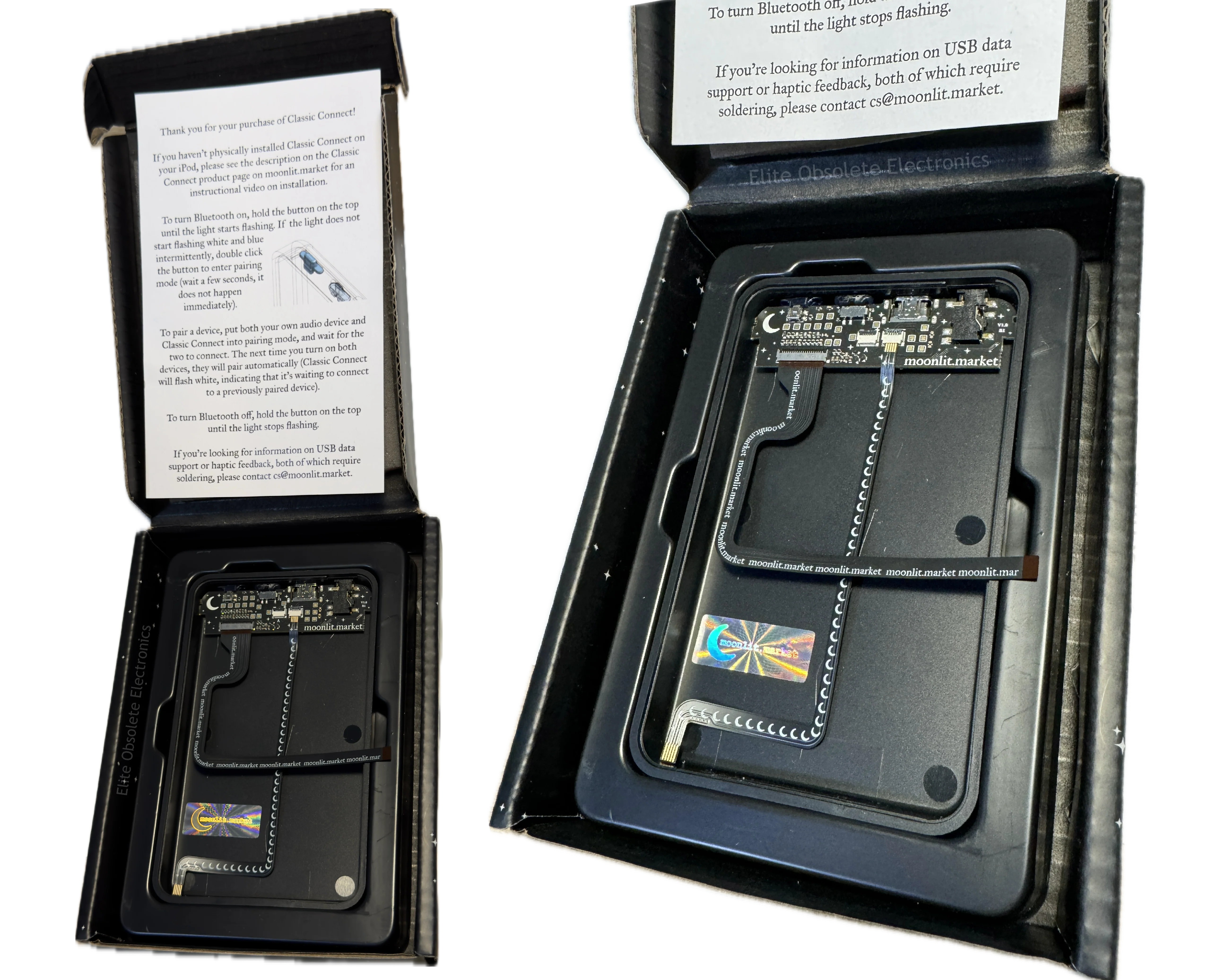 moonlit.market Classic Connect Kit: USB-C & Internal Bluetooth 5.2 for Apple iPod Video 5th 5.5 & Classic 6th 7th - Image 2