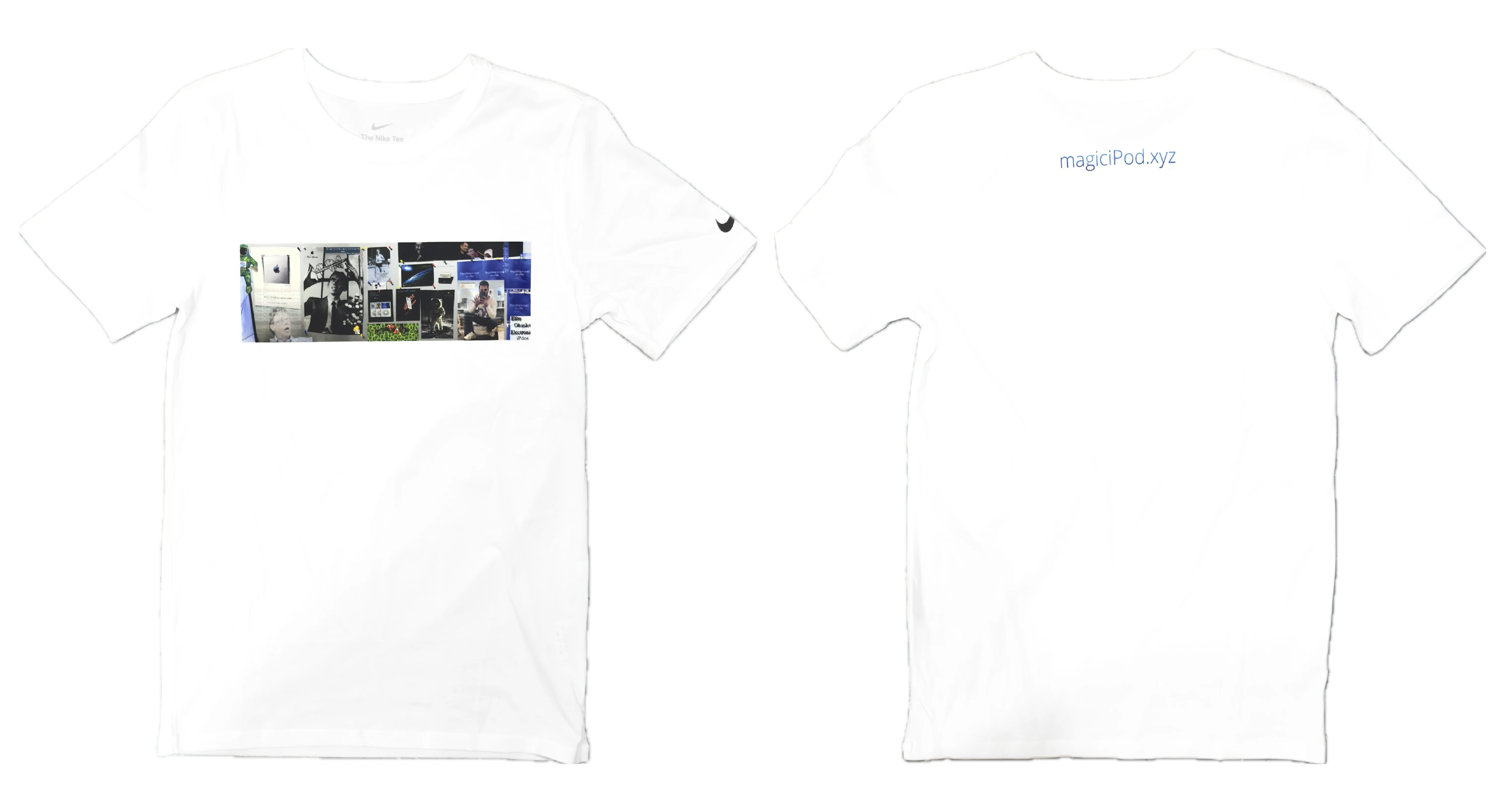 New Nike Dri-Fit Elite Obsolete Electronics Banner Short Sleeve White Unisex Tee Shirt - Image 2