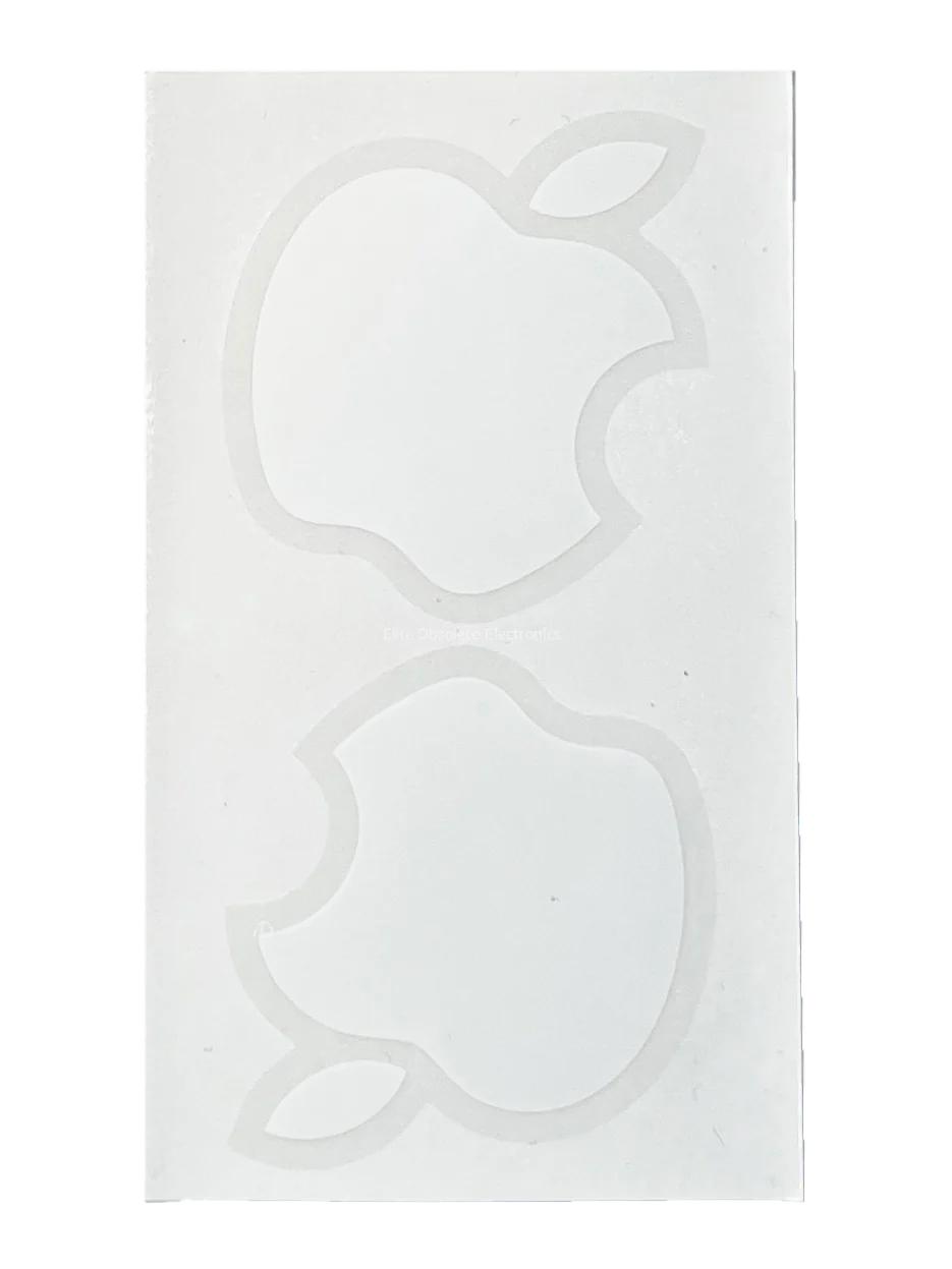 New Original Apple Sticker White & Clear (Set of 2)