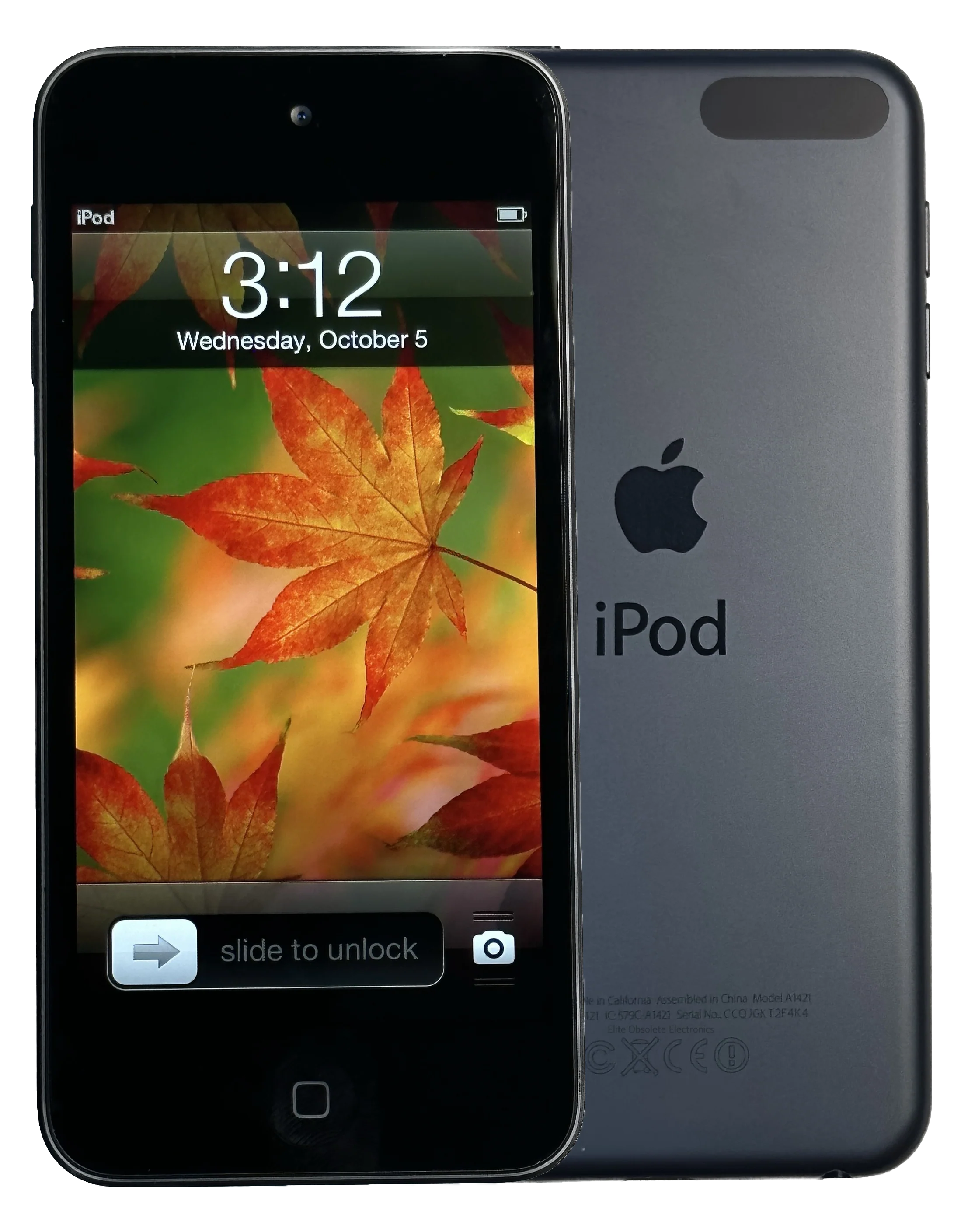 Refurbished Apple iPod Touch 5th Generation 32GB 64GB Slate Black Rare iOS 6.0.1 6.1.3 MD723LL/A MD724LL/A New Battery