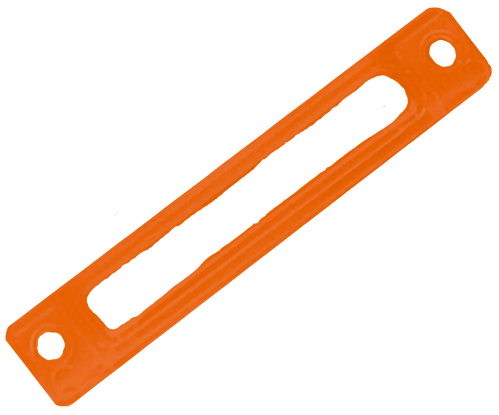 Solid Orange Dock Plastic Bezel for Apple iPod Video 5th 5.5 & Classic 6th 7th Thick & Thin A1136 A1238