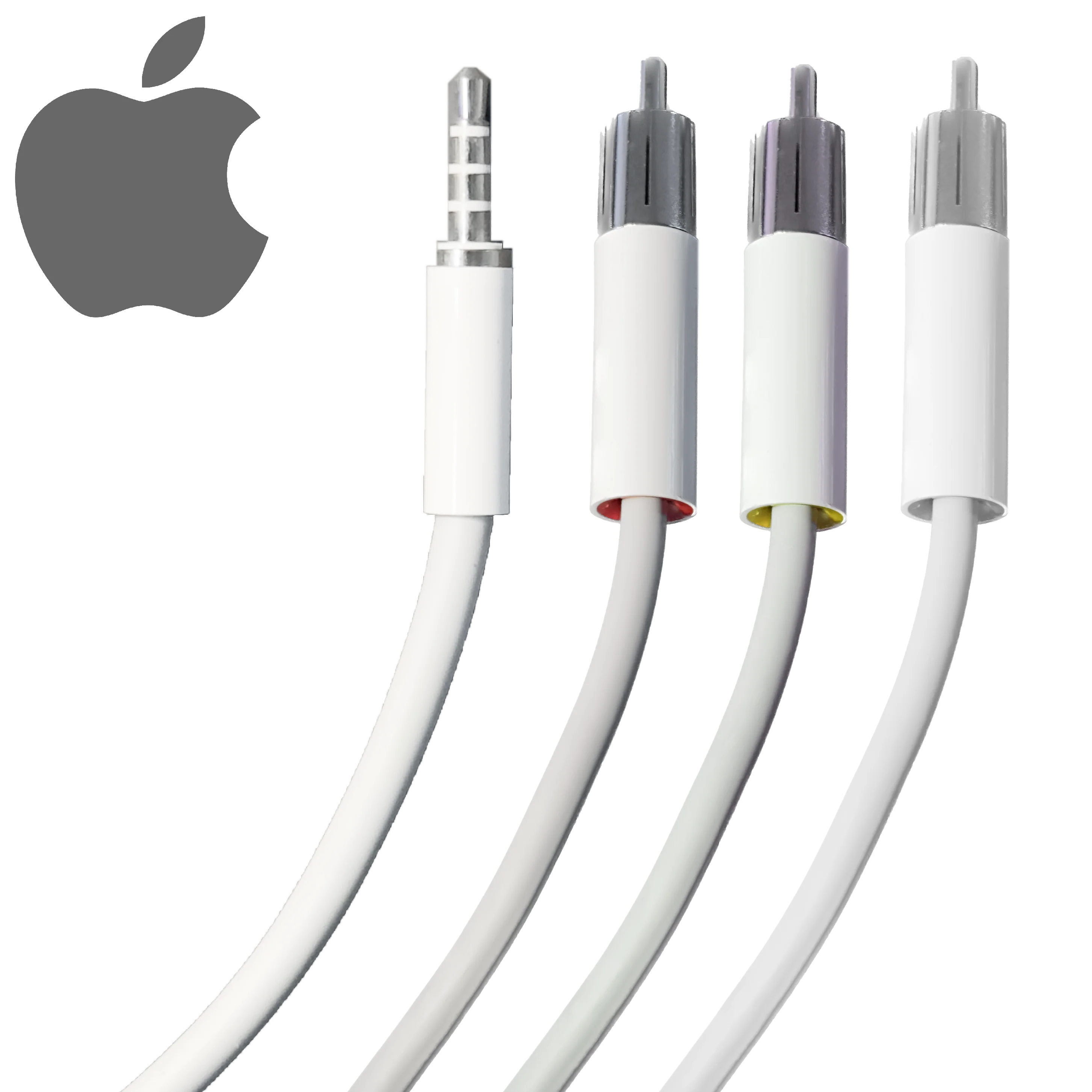 Original Apple iPod AV Cable Composite RCA to Analog Auxiliary Output M9765G/A M9765G/B
