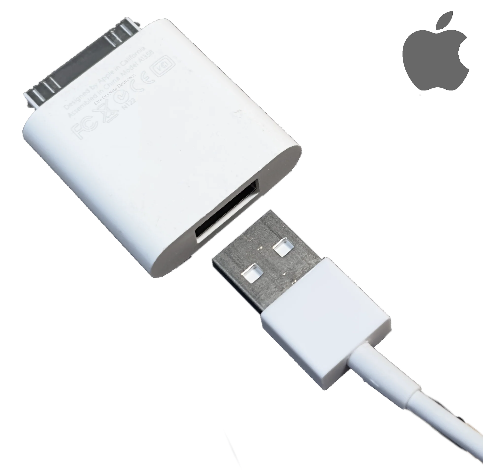 Original Apple iPod Camera Connector 30-Pin to USB Type A M9861G/B A1358