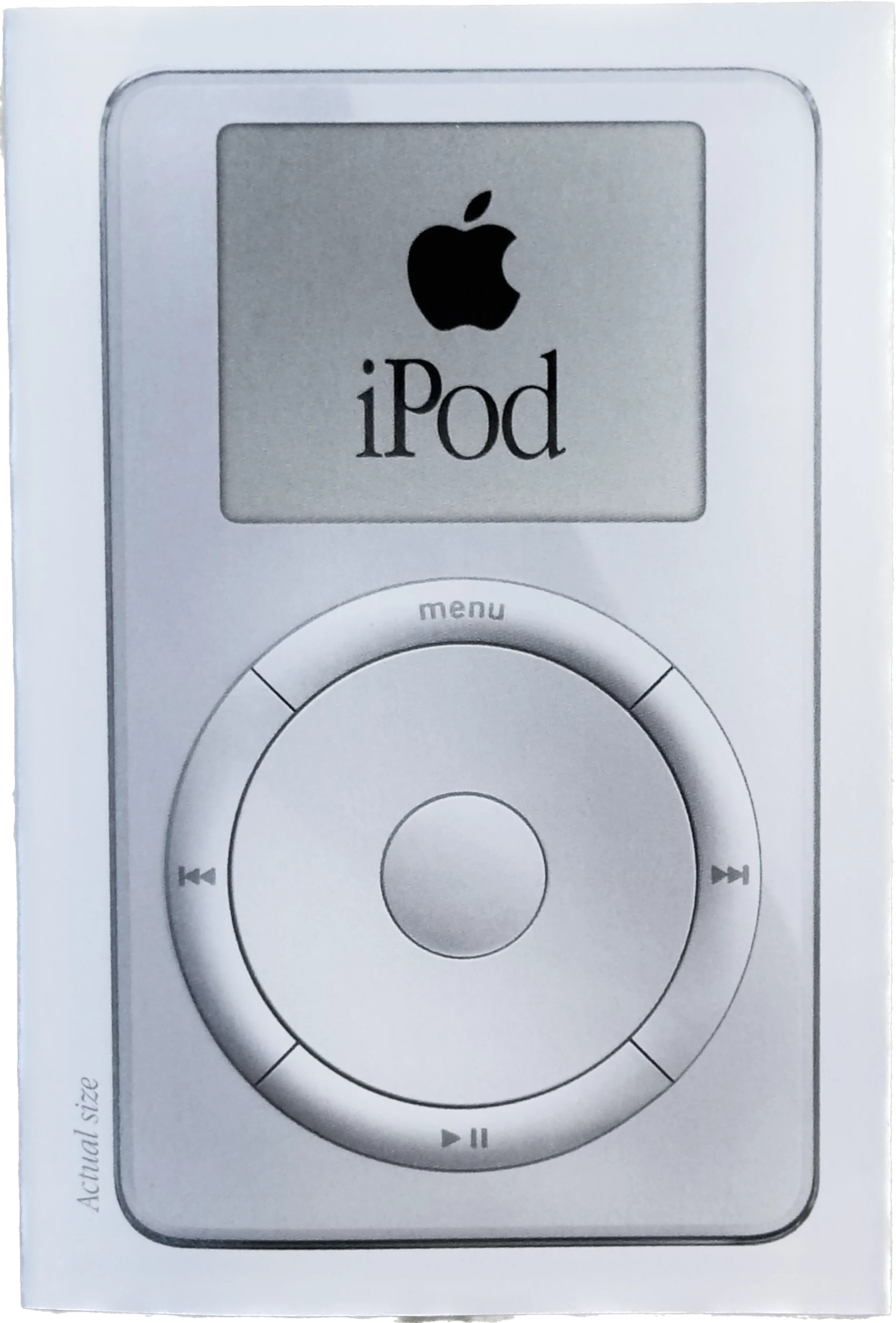 Original Apple iPod Classic 1st ‘Actual Size’ Promotional Pamphlet Brochure MacWorld Expo 2002 - Image 2