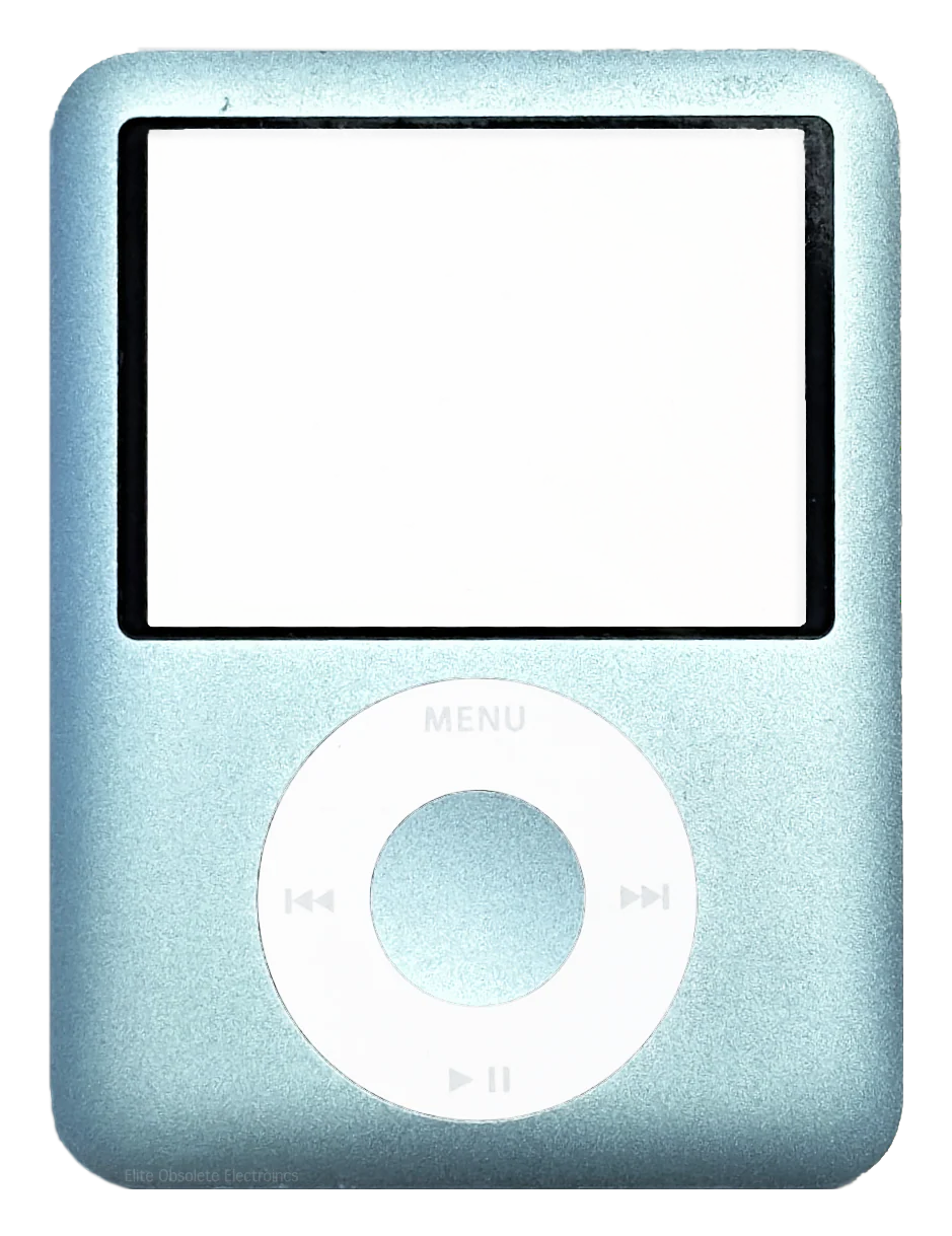 Original Light Blue Faceplate & Click Wheel for Apple iPod Nano 3rd Generation Used