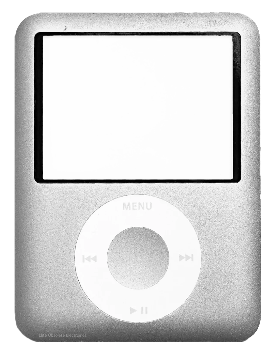 Original Silver Faceplate & Click Wheel for Apple iPod Nano 3rd Generation Used A1236