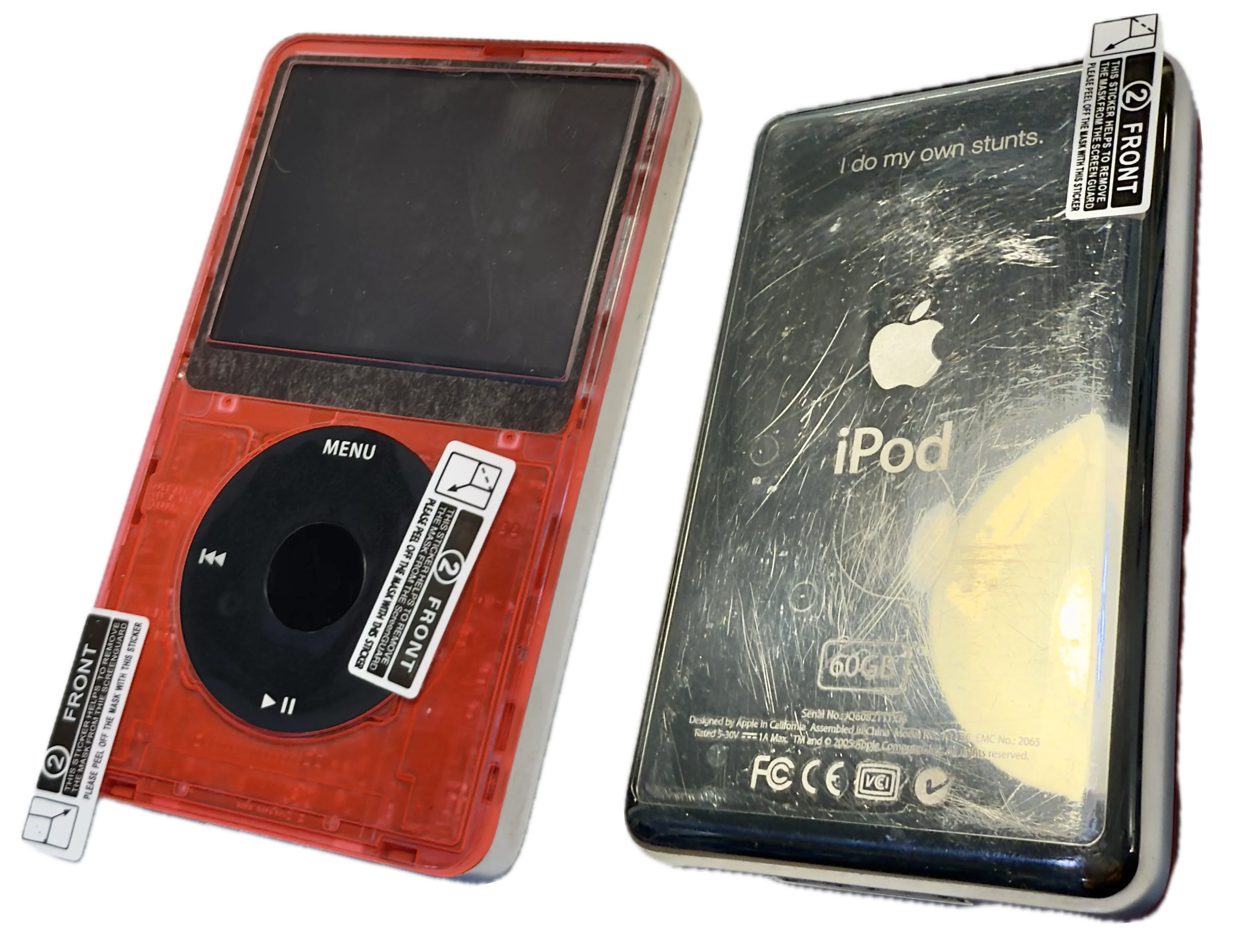 Clear Plastic Film Protectors for Screen Lens Backplate Faceplate Click Wheel for Apple iPod Video 5th 5.5 A1136 & iPod Classic 6th 7th A1238 - Image 4