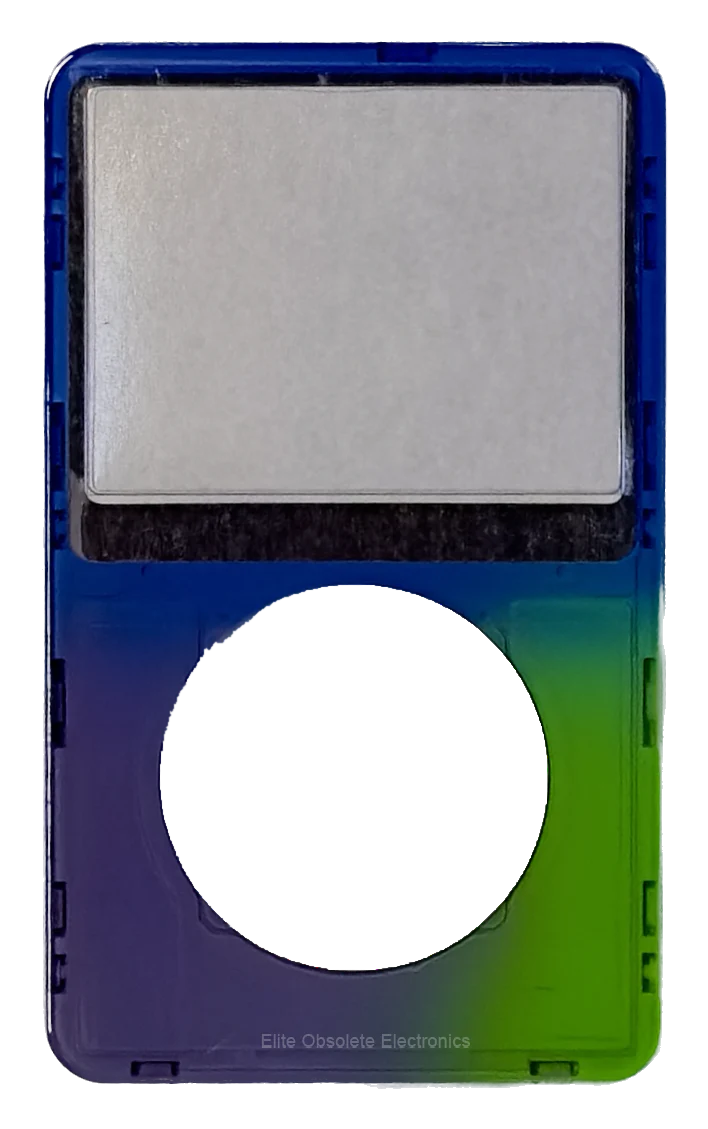 Polychrome Blue Green Purple Faceplate For Apple iPod Video 5th & 5.5 Generation A1136 Plastic
