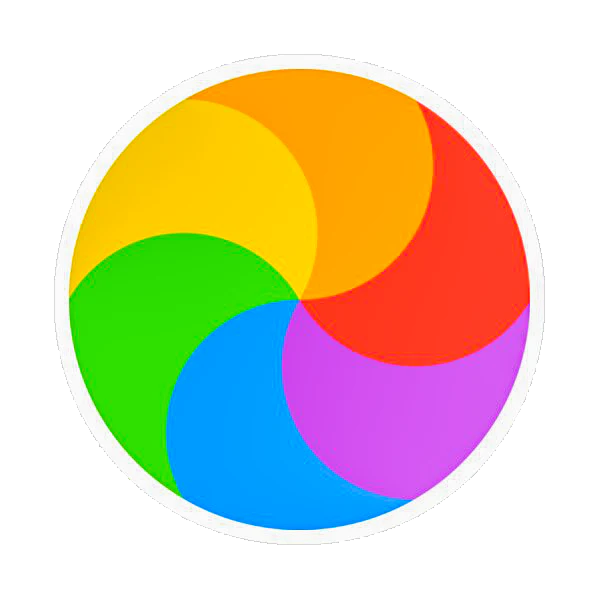 Rainbow Spinning Beachball Cursor Mac OS X Sticker (3” x 3”)