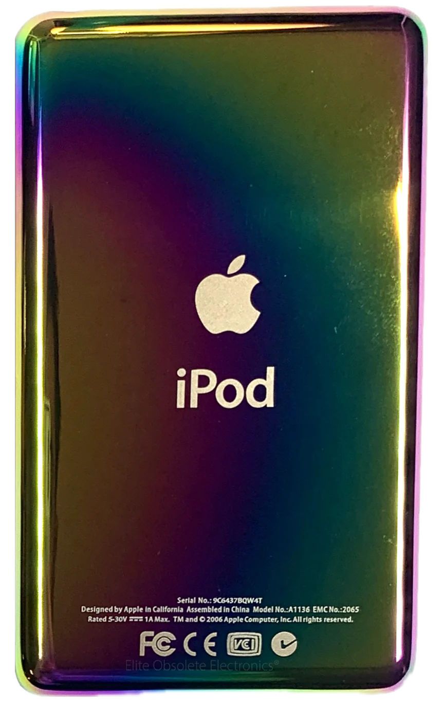 Thin Rainbow Universal Backplate for Apple iPod Classic 6th 7th & iPod Video 5th 5.5 Enhanced