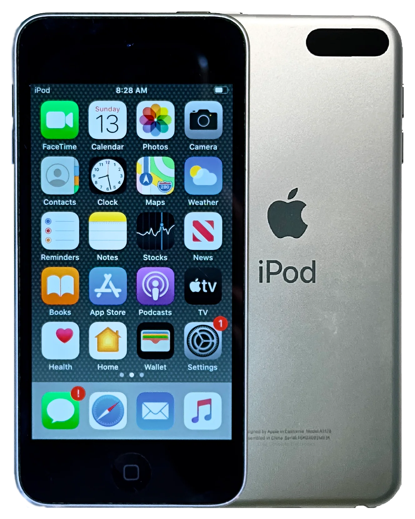 Rare iOS 13.4.1 Refurbished Apple iPod Touch 7th Generation Silver & Black 32GB MVHV2LL/A A2178