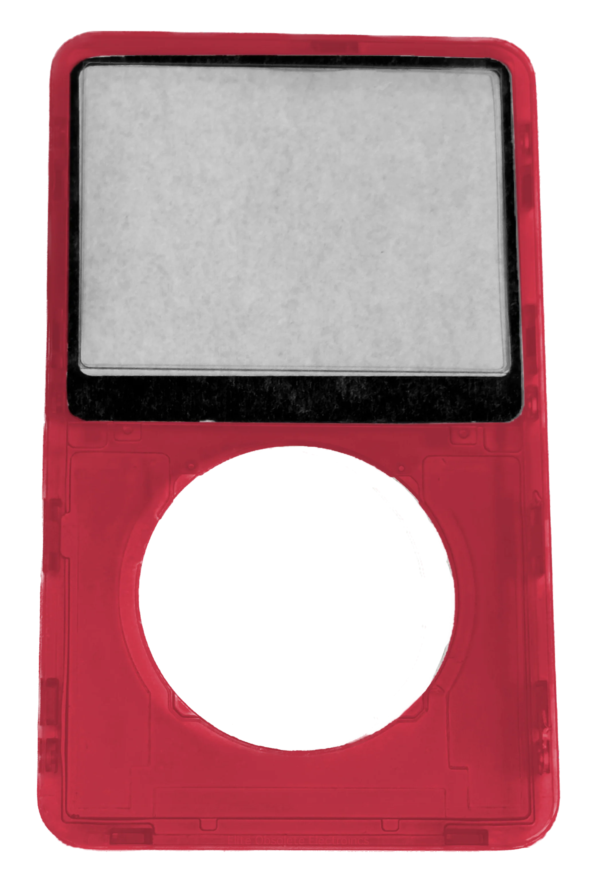 Red Crystal Clear Faceplate For Apple iPod Video 5th & 5.5 Generation Plastic A1136