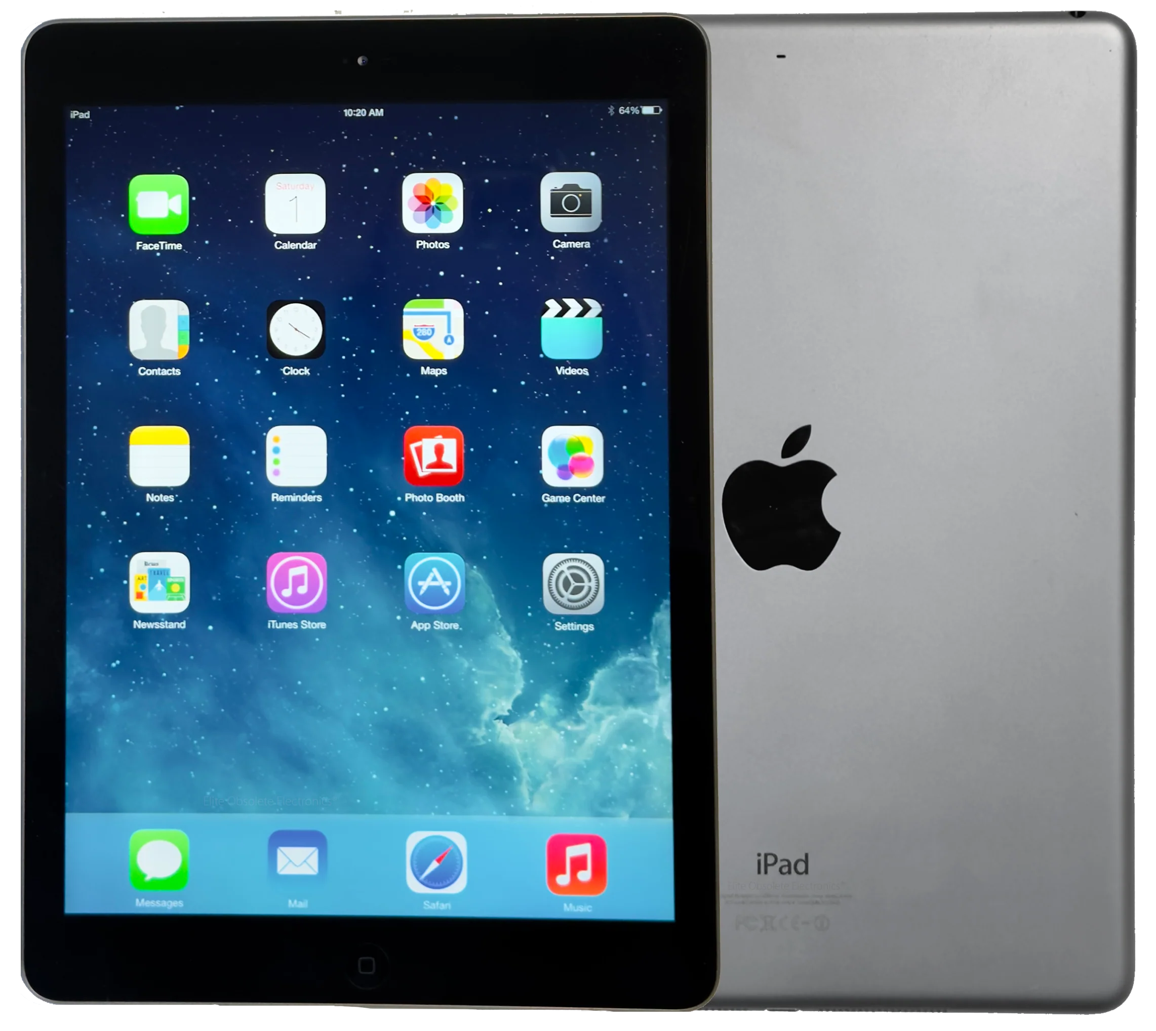 Rare iOS 7.0.4 Apple iPad Air 1st Generation Space Gray WiFi Only A1474 MD785LL/A Mint