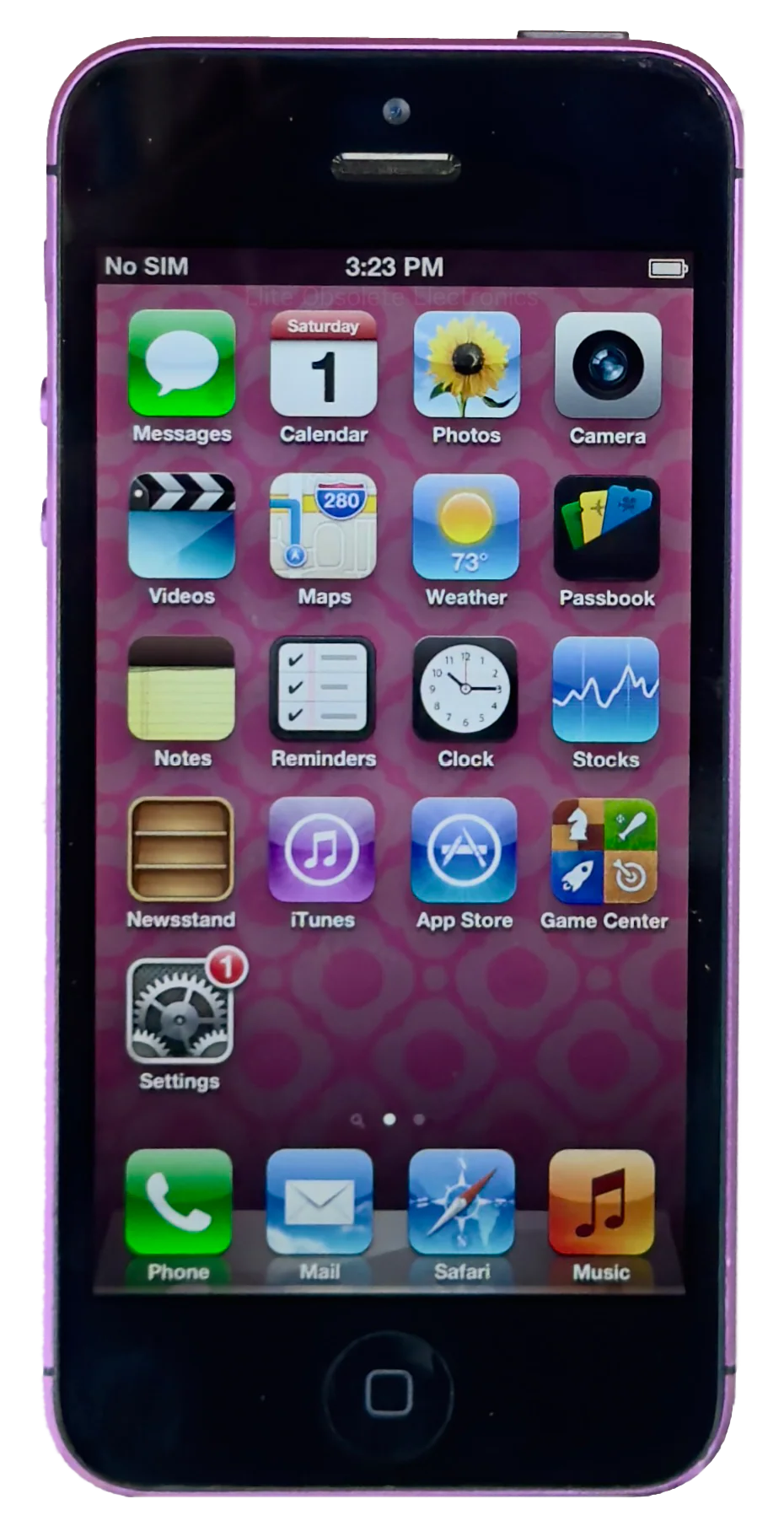 Refurbished Apple iPhone 5 16GB Purple & Black Custom Rare iOS 6.1.3 New Battery - Image 2