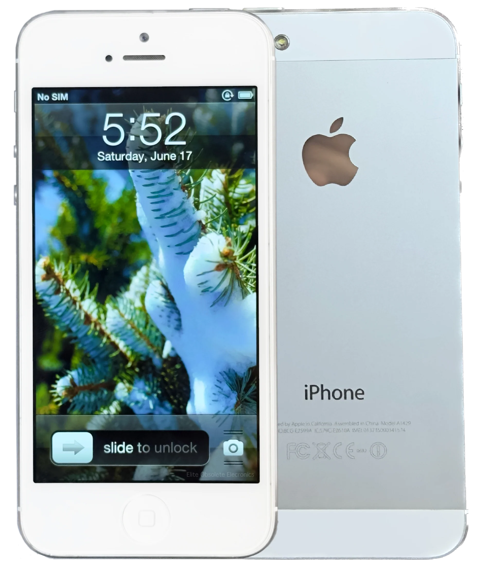Refurbished Apple iPhone 5 16GB 32GB 64GB Silver White Rare iOS 6.1.4 New Battery MD294LL/A MD296LL/A MD663LL/A A1429