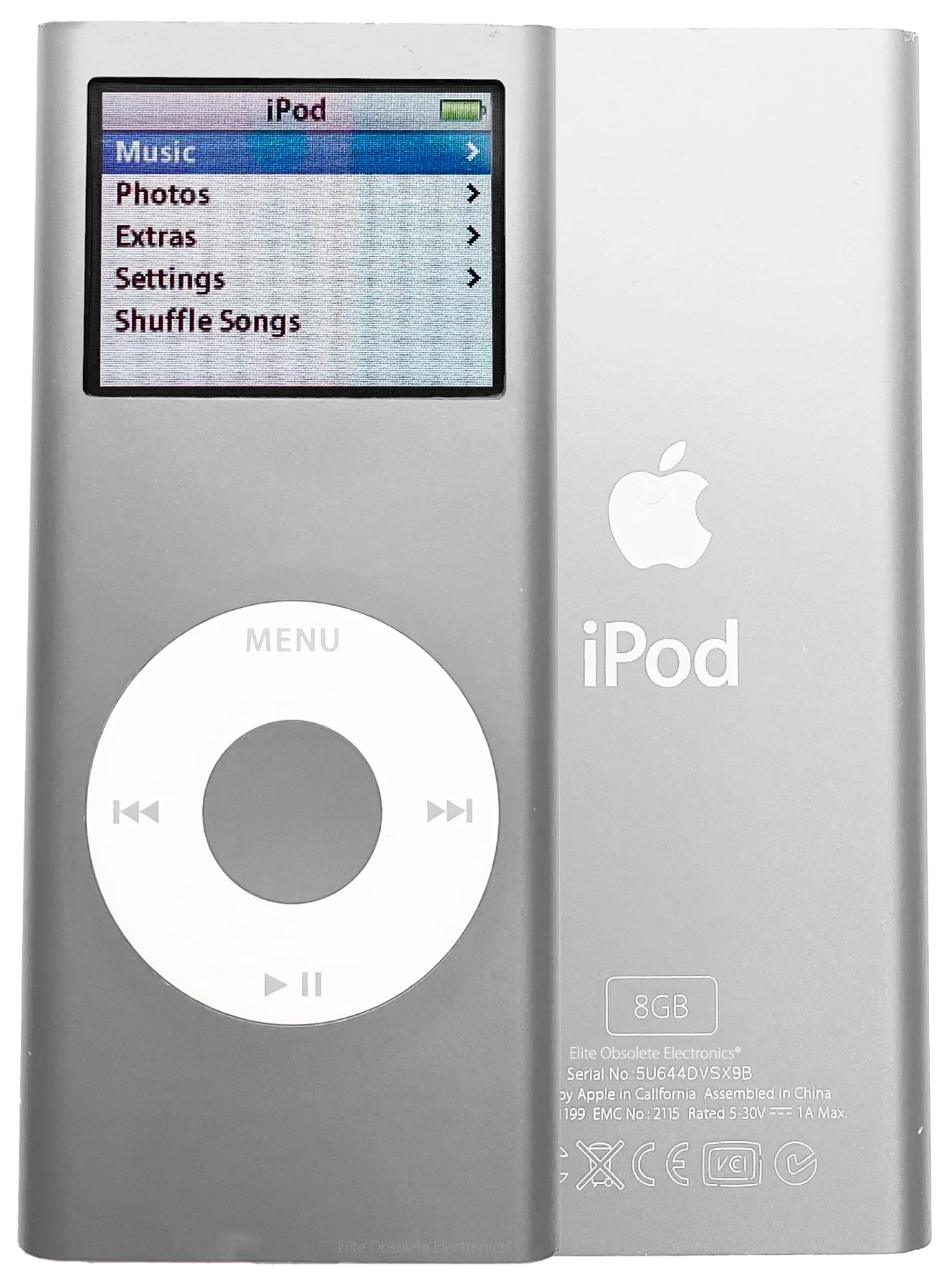 Refurbished Apple iPod Nano 2nd Generation 2GB 4GB Silver New Battery A1199 MA477LL/A MA426LL/A