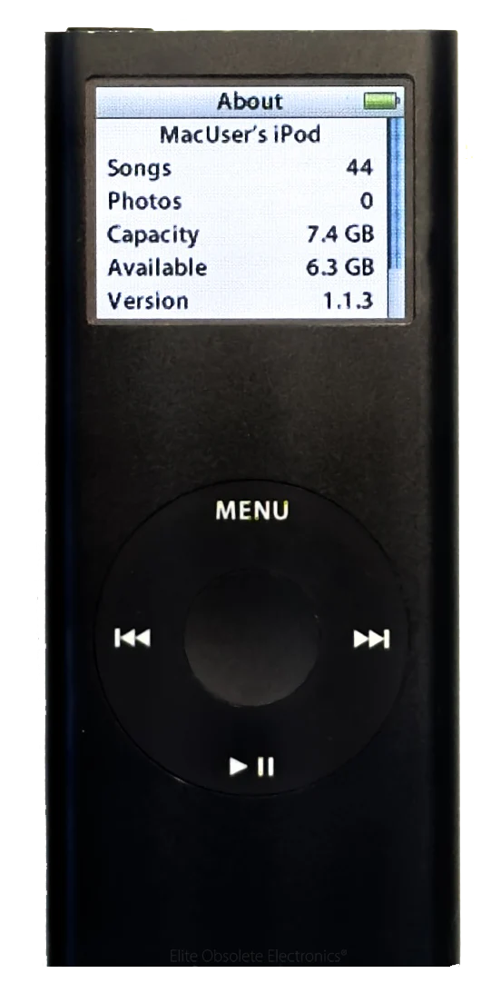Refurbished Apple iPod Nano 2nd Generation 8GB Black New Battery A1199 MA497LL/A - Image 2