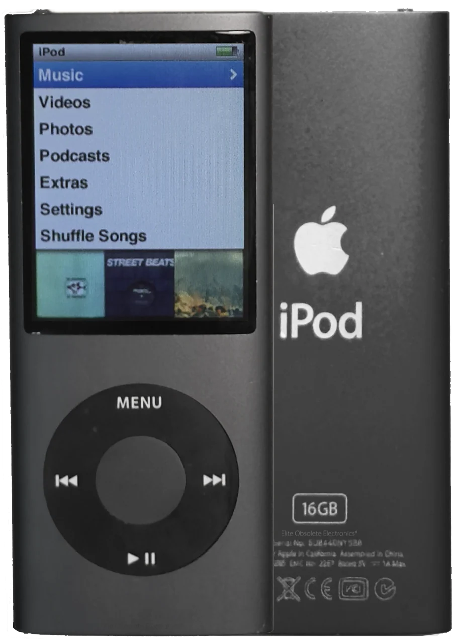 Refurbished Apple iPod Nano 4th Generation 8GB 16GB Black Gray A1285 MB754LL/A MB918LL/A