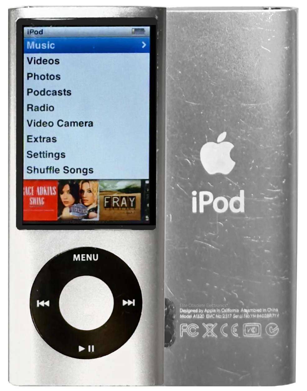 Refurbished Apple iPod Nano 5th Generation 8GB 16GB Silver & Black A1320 MC027LL/A MC060LL/A New Battery