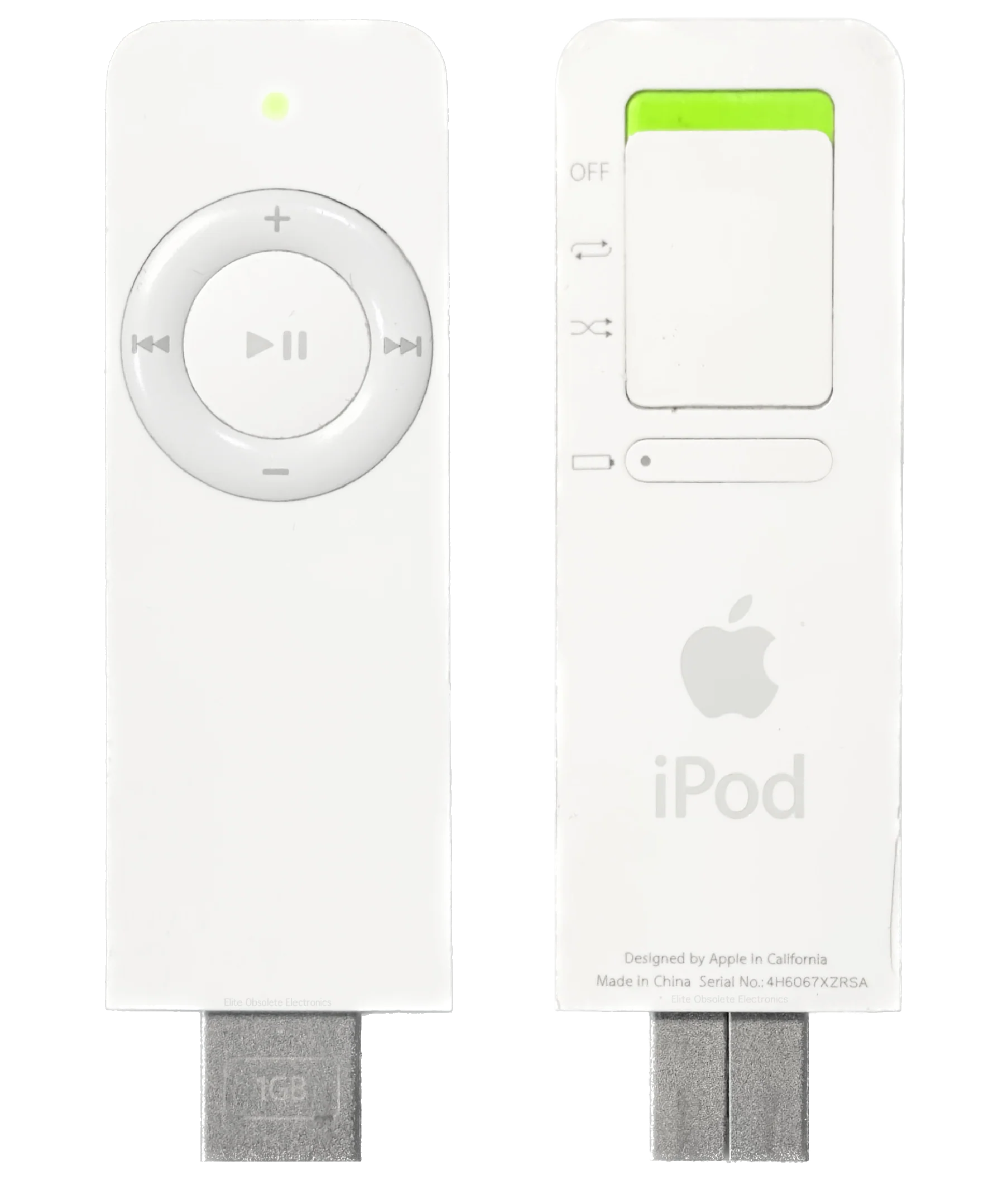 Refurbished Apple iPod Shuffle 1st Generation 512MB 1GB New Battery 260mah A1112 M9724LL/A M9725LL/A