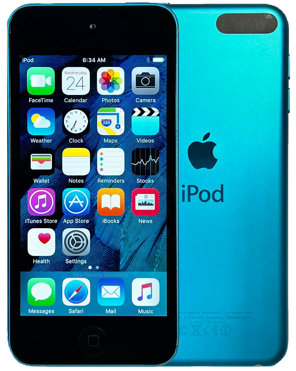 Refurbished Apple iPod Touch 5th Generation A1421 Blue & Black 16GB 32GB 64GB New Battery MGG32LL/A MD717LL/A MD718LL/A