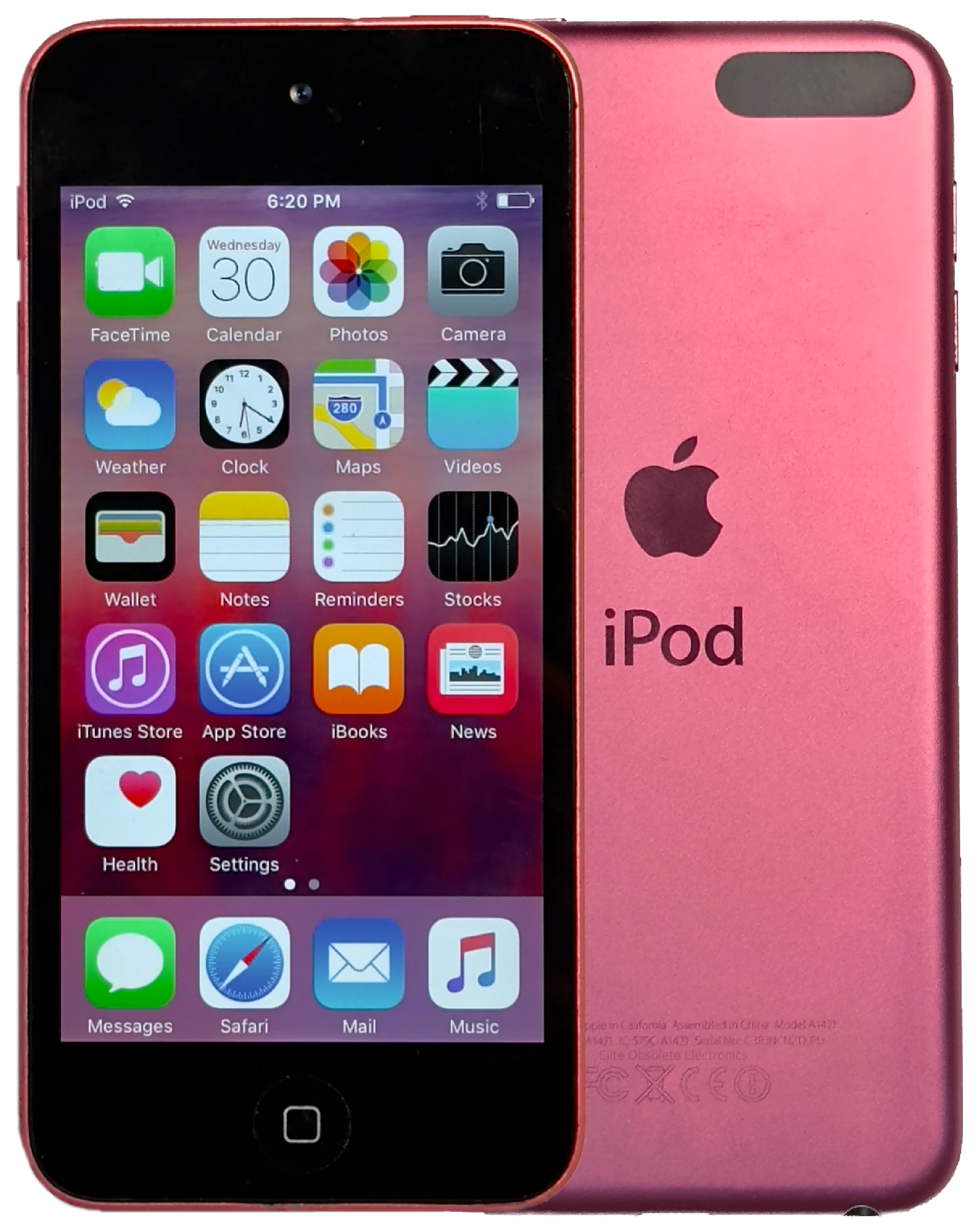 Refurbished Apple iPod Touch 5th Generation 32GB Pink & Black New Battery A1421 MD723LL/A