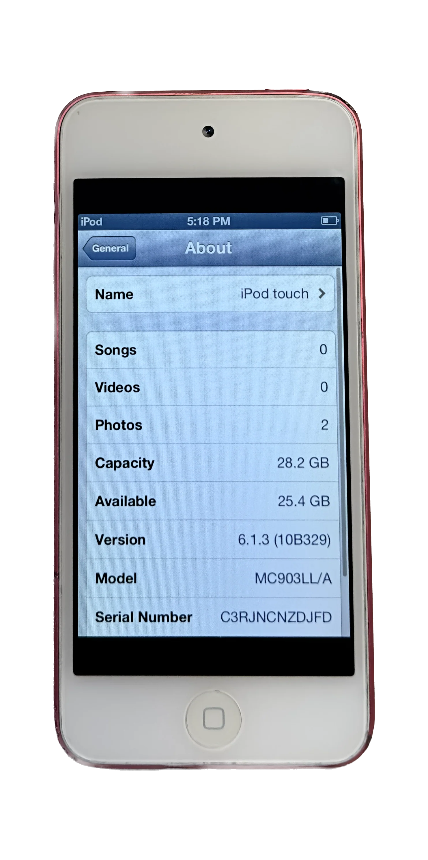 Apple iPod Touch 5th Generation A1421 32GB 64GB Pink Rare iOS 6.1.3 New Battery Refurbished & Open Box - Image 4
