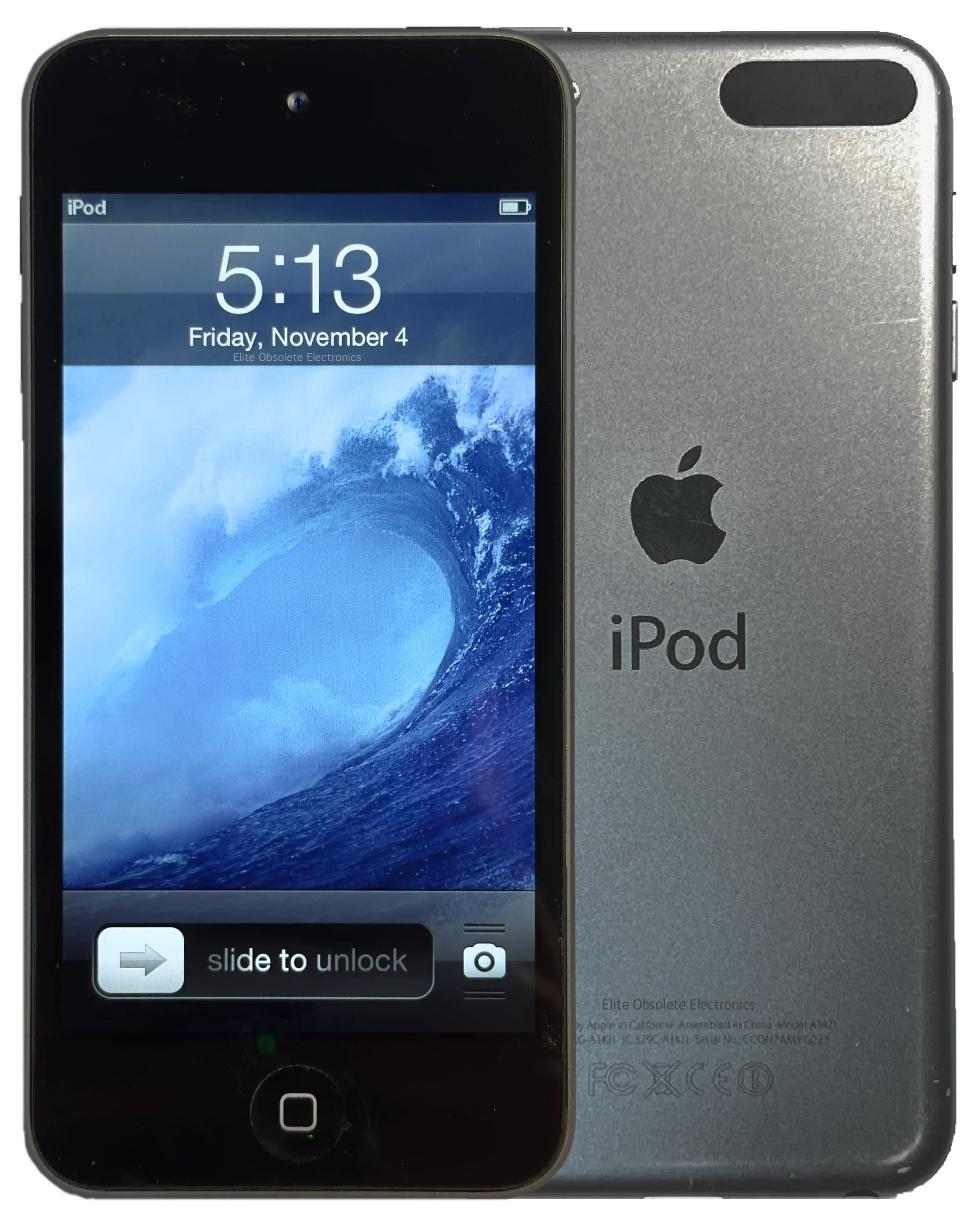 Refurbished Apple iPod Touch 5th Generation 32GB Space Gray Custom Rare iOS 6.1 MD723LL/A A1421 New Battery