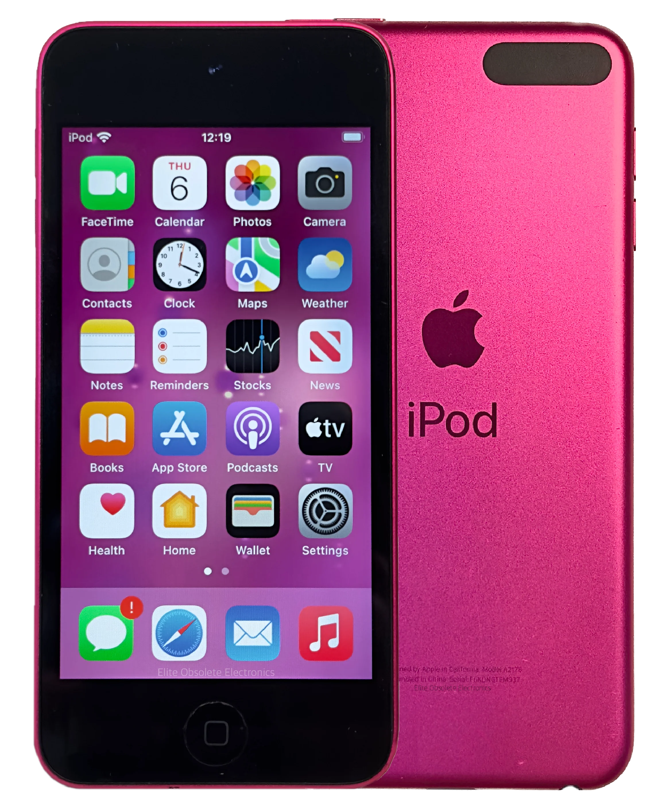 Refurbished Apple iPod Touch 7th Generation A2178 Pink & Black 32GB MVHR2LL/A