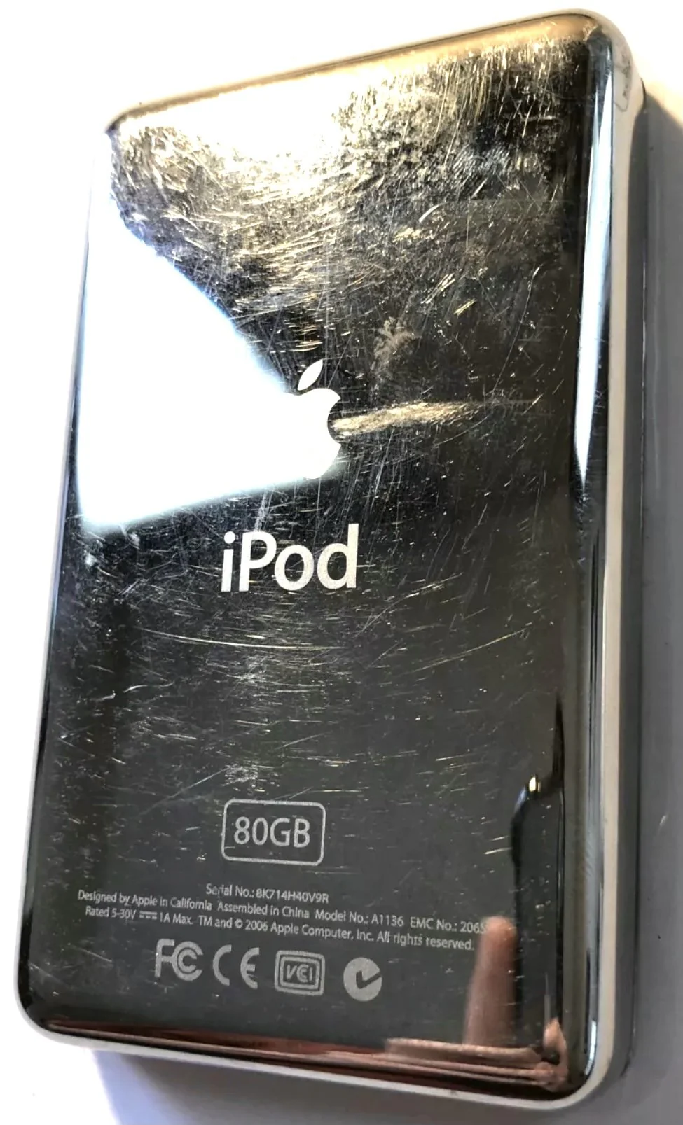 Refurbished Apple iPod Video 5th & 5.5 Enhanced Transparent Black New Battery 650mah 850mah A1136 - Image 2