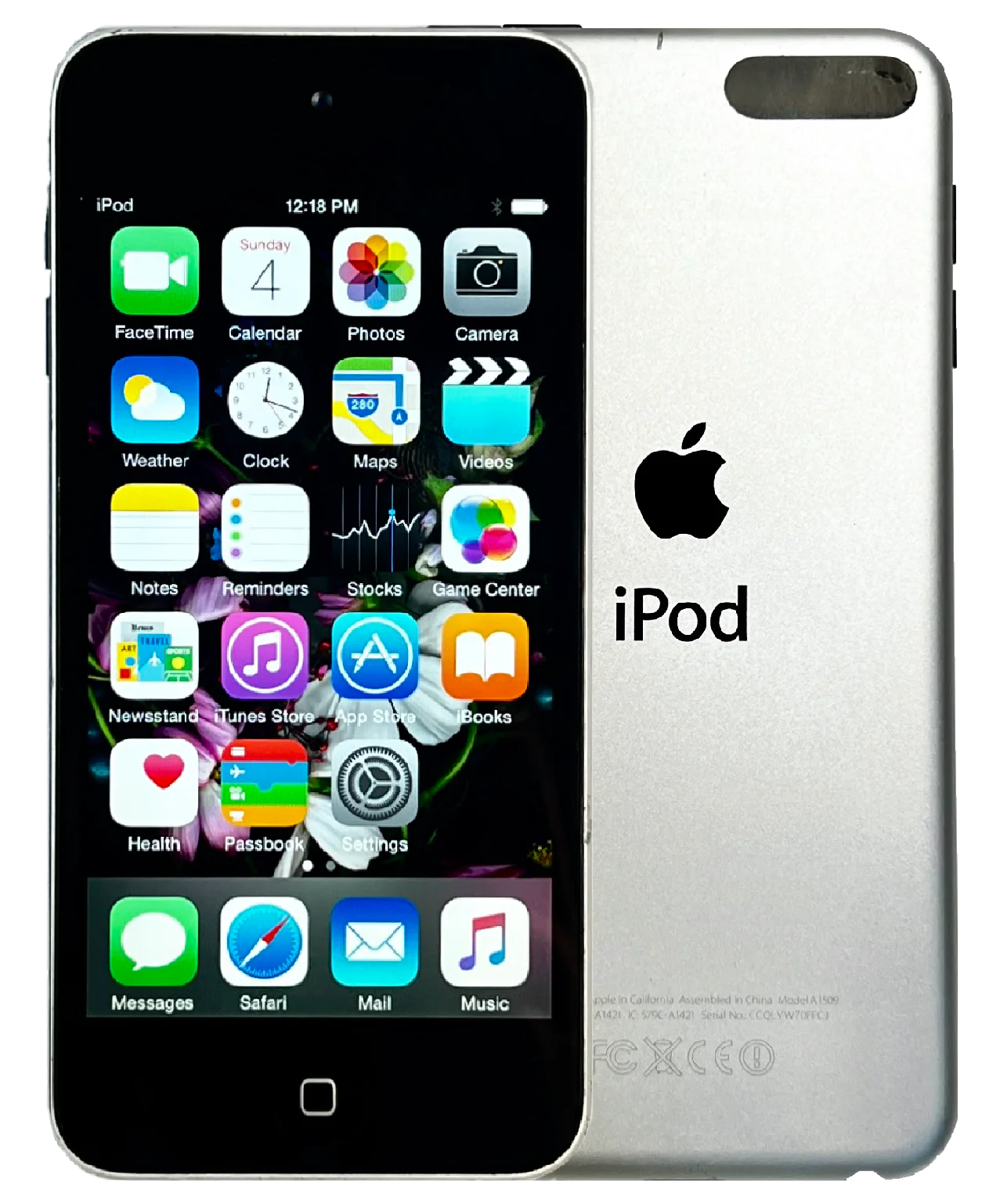 Refurbished iOS 8.4 Apple iPod Touch 5th Generation 16GB Silver Black ME643LL/A New Battery