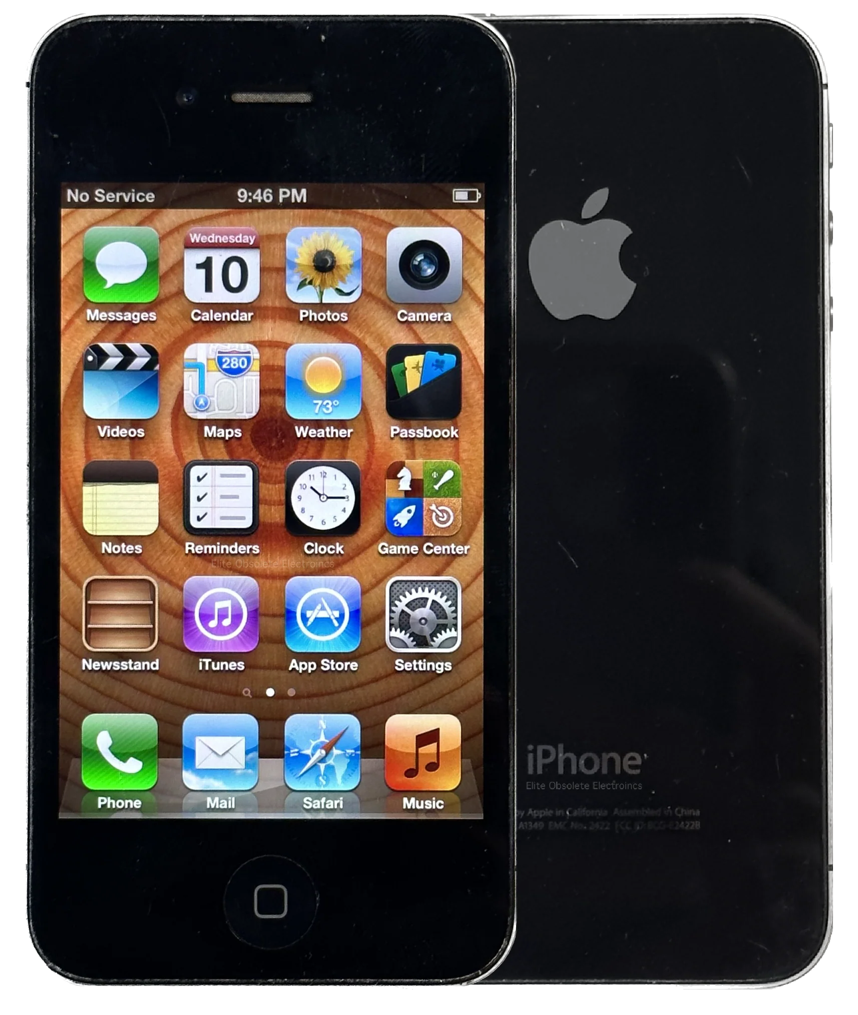 Refurbished Apple iPhone 4 Black 8GB 16GB 32GB Rare iOS 4 5 6 New Battery