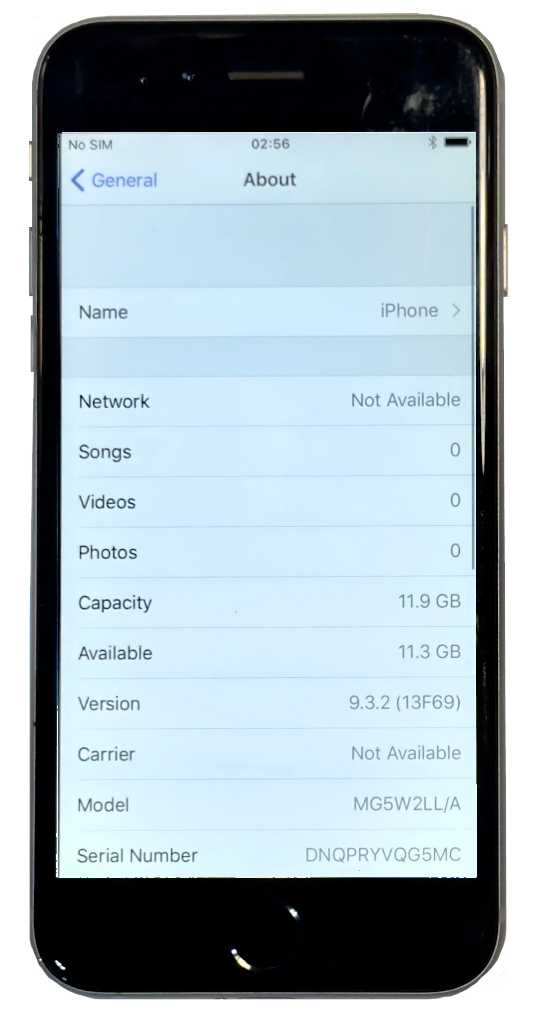 Refurbished Rare Apple iPhone 6 16GB iOS 9.3.2 Space Gray A1549 MG5W2LL/A New Battery - Image 4