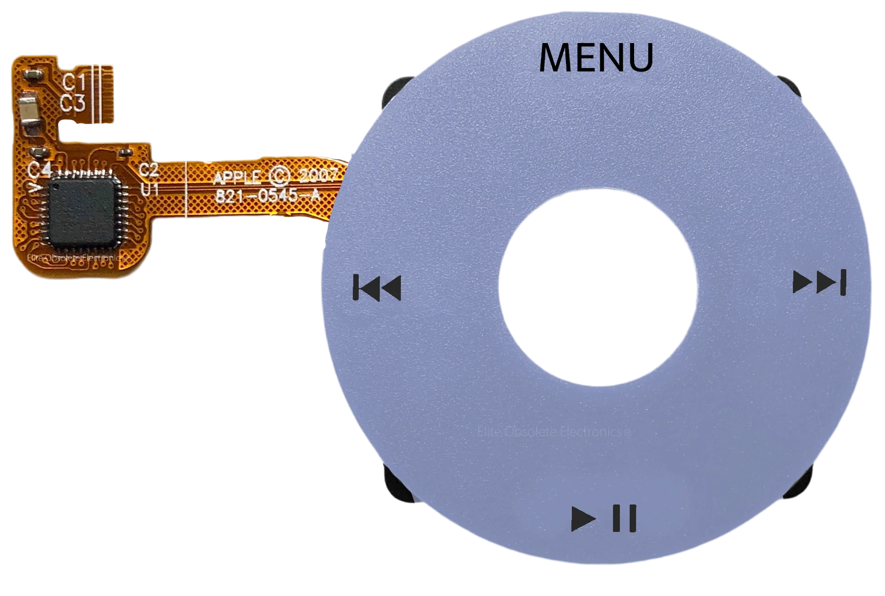 Steel Blue Click Wheel Flex for Apple iPod Classic 6th 7th Generation A1238
