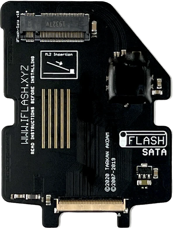 Tarkan iFlash SATA v10 M.2 Key SSD to ZIF 40-Pin Adapter for Apple iPod