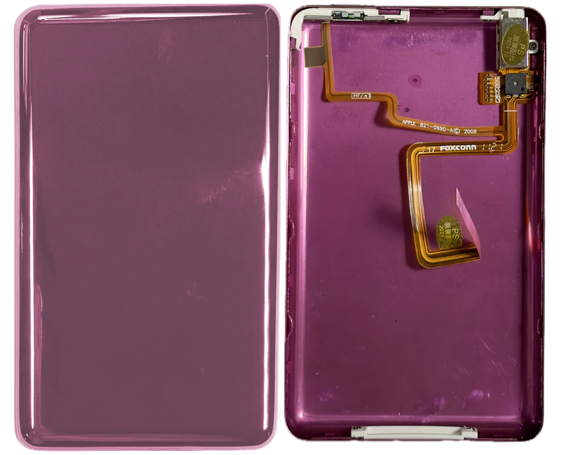 Thick Blush Pink Fully Blank Backplate for Apple iPod Classic 6th 7th & iPod Video 5th 5.5 Enhanced - Image 3