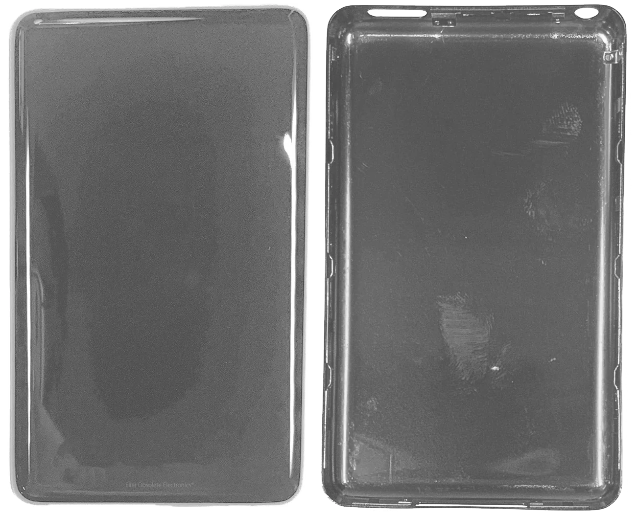 Thin Silver Chrome Fully Blank Backplate for Apple iPod Video 5th 5.5 A1136 & Classic 6th 7th A1238 - Image 2