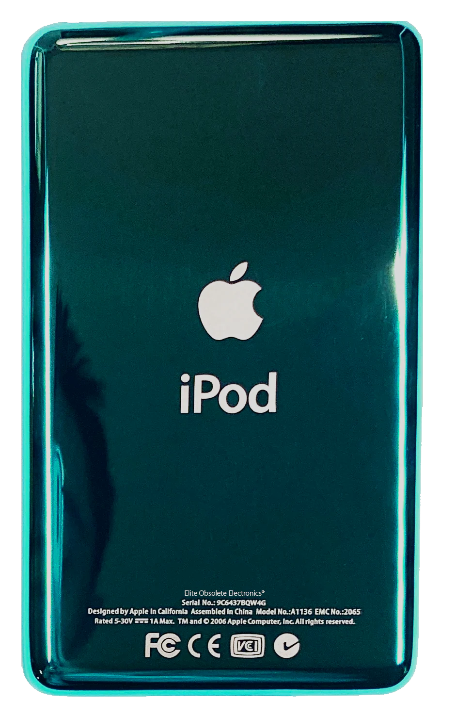 Thin Pine Green Universal Backplate for Apple iPod Video 5th 5.5 Enhanced A1136 & iPod Classic 6th 7th A1238
