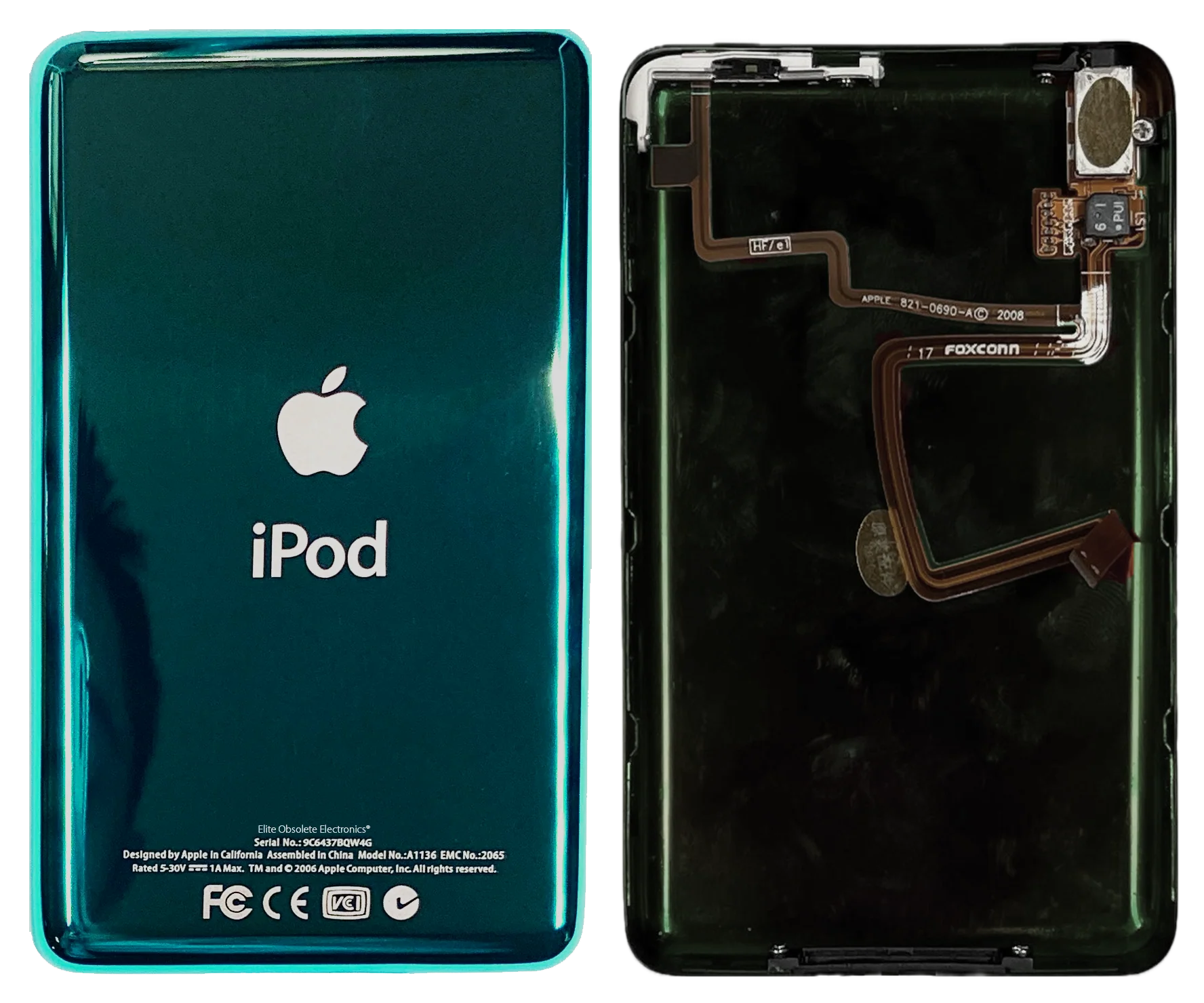 Thin Pine Green Universal Backplate for Apple iPod Video 5th 5.5 Enhanced A1136 & iPod Classic 6th 7th A1238 - Image 3