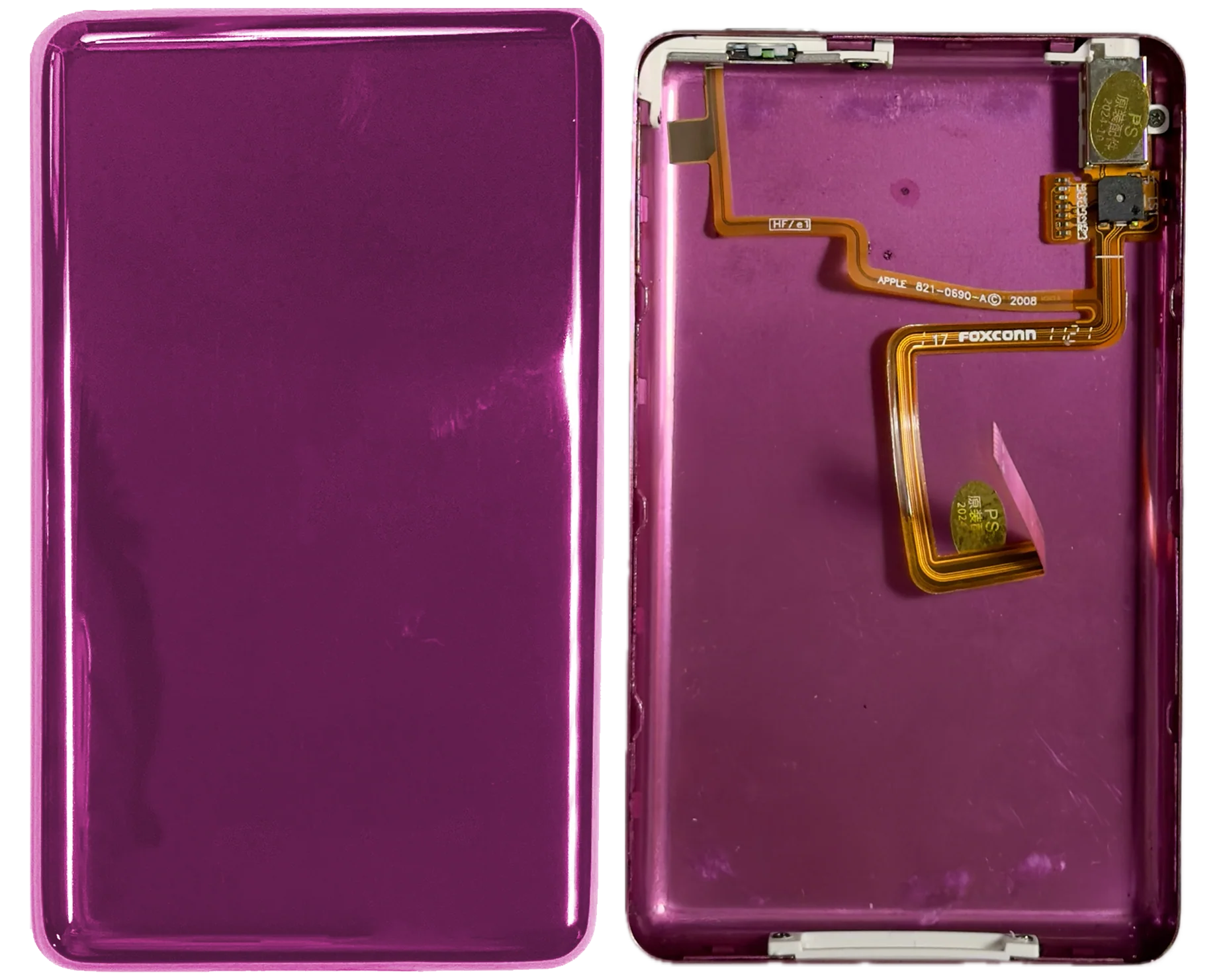 Thick Hyper Pink Fully Blank Backplate for Apple iPod Classic 6th 7th & iPod Video 5th 5.5 Enhanced - Image 3