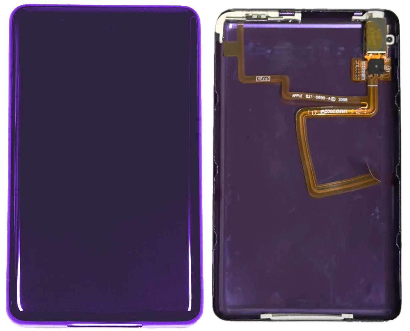 Thin Midnight Purple Fully Blank Backplate for Apple iPod Video 5th 5.5 Enhanced A1136 & iPod Classic 6th 7th A1238 - Image 3